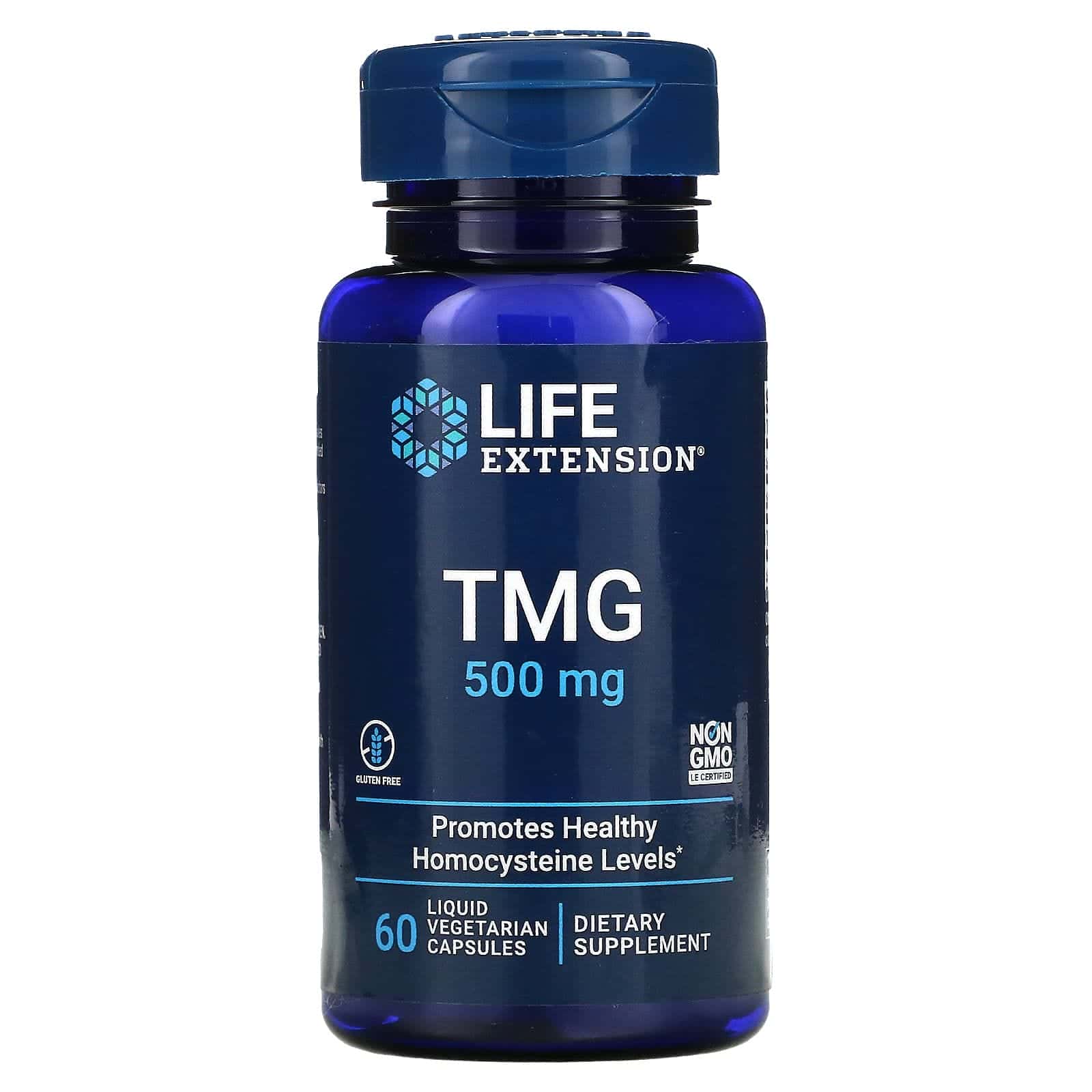 Life Extension, TMG, 500 mg, 60 cápsulas vegetales líquidas