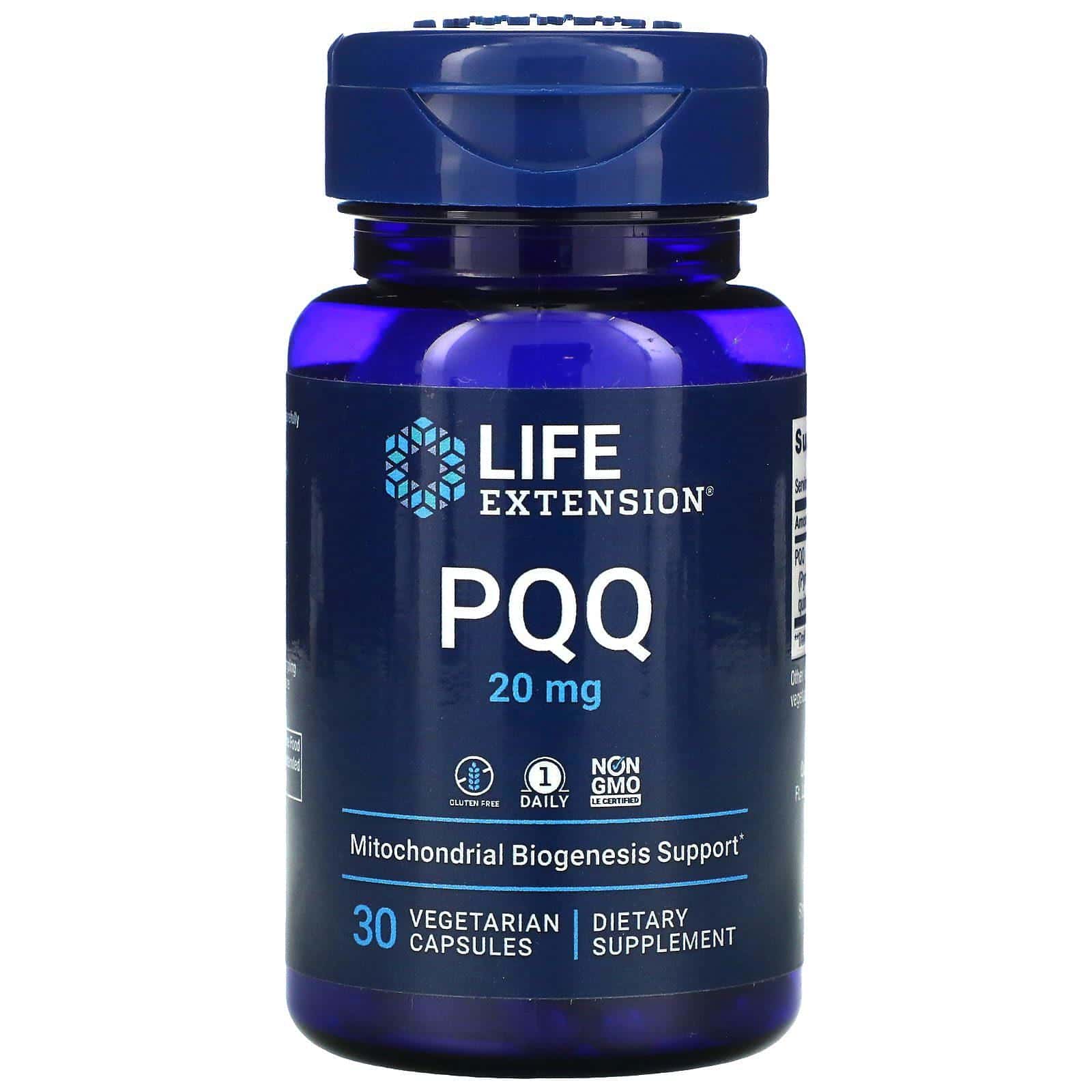 Life Extension, PQQ (pirroloquinolina quinona), 20 mg, 30 cápsulas vegetales