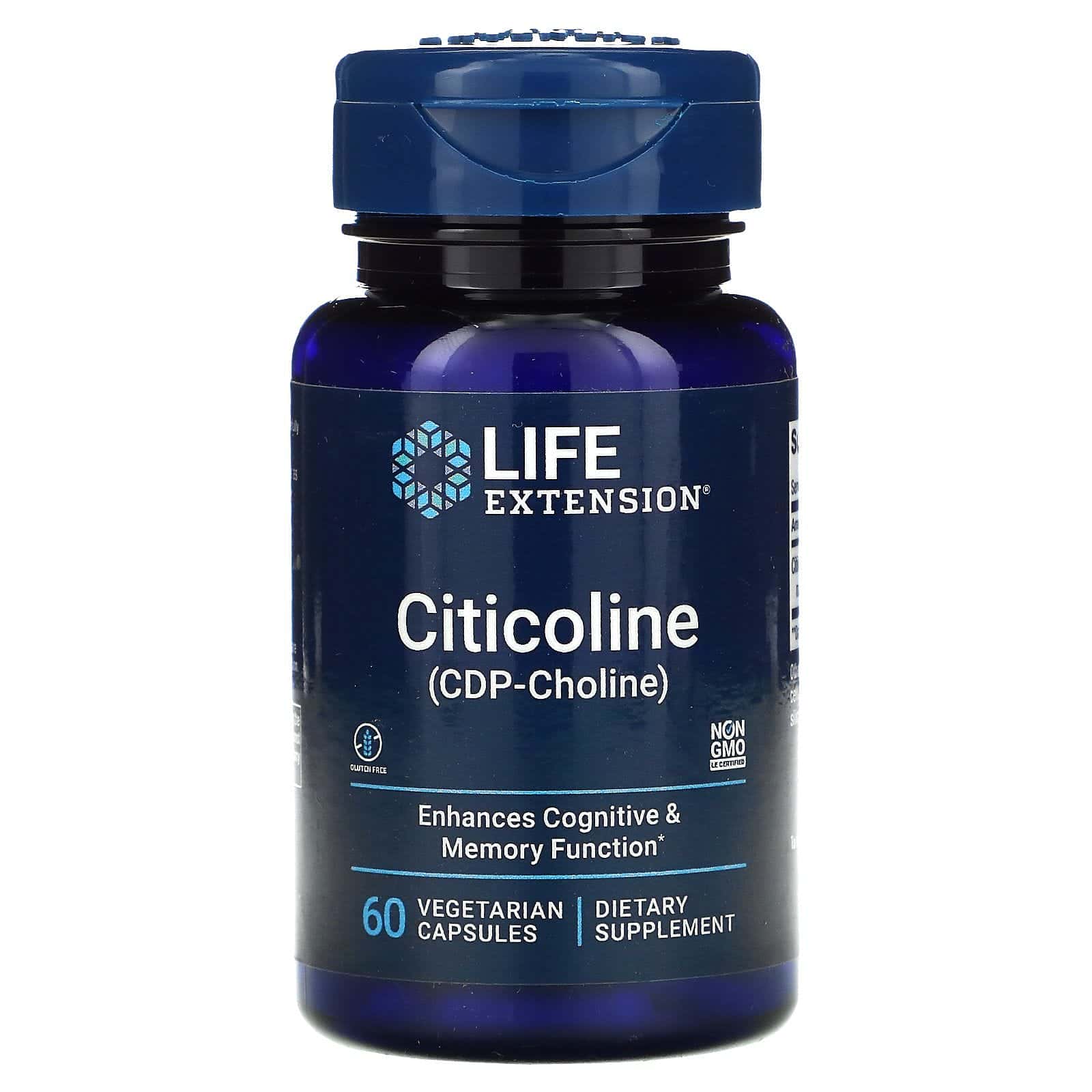 Life Extension, Citicoline, 60 Vegetarian Capsules