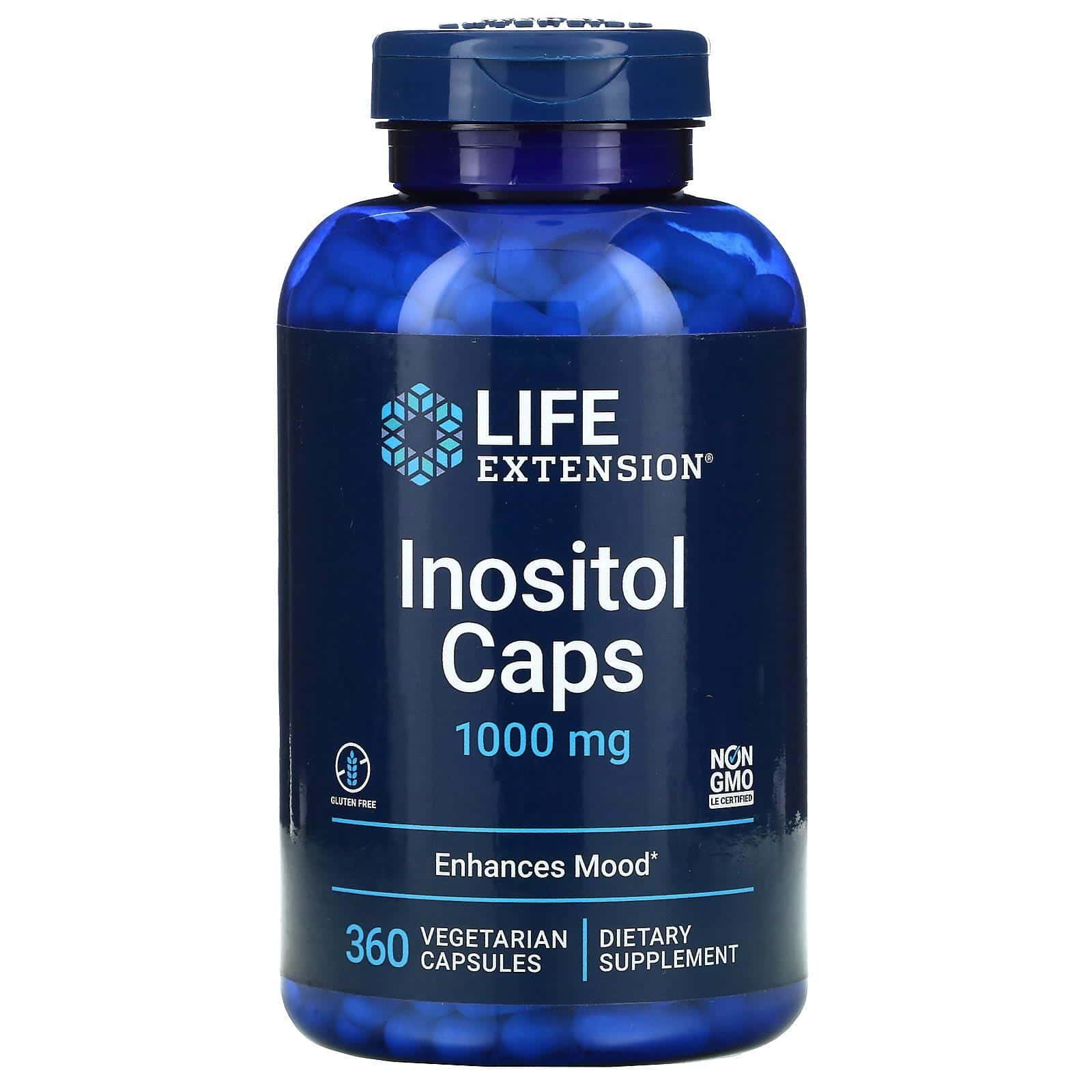 Life Extension, Inositol Cápsulas, 1,000 mg, 360 cápsulas vegetales