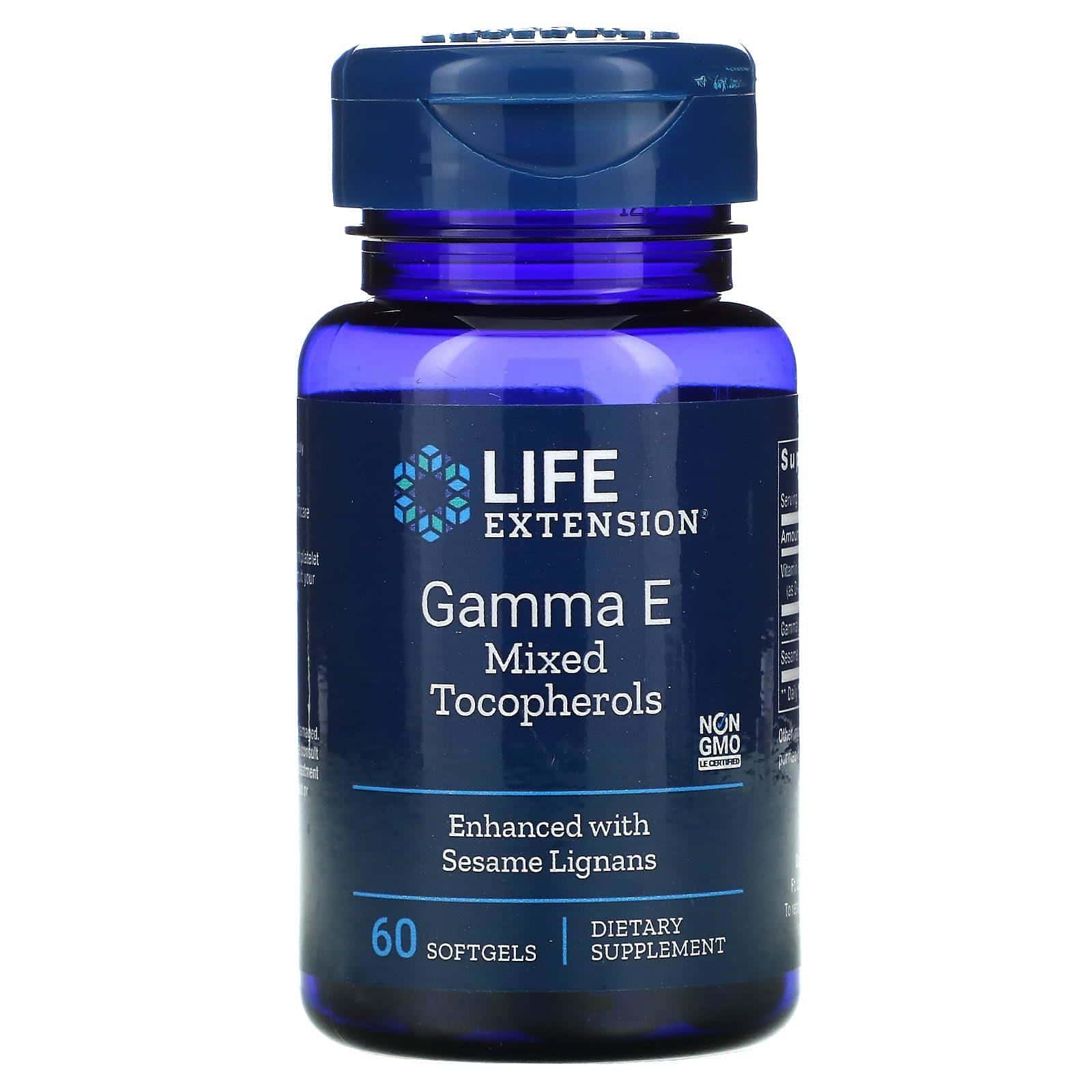 Life Extension, Tocoferoles combinados con Gamma E, 20 cápsulas blandas