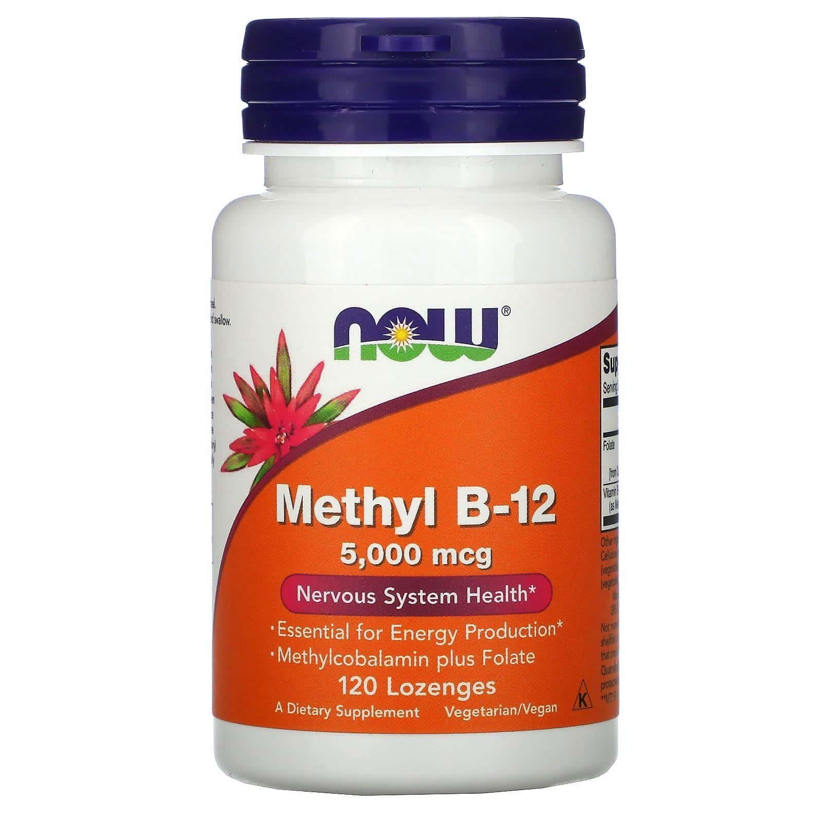 Now Foods, Metil B12, 5000 mcg, 120 pastillas