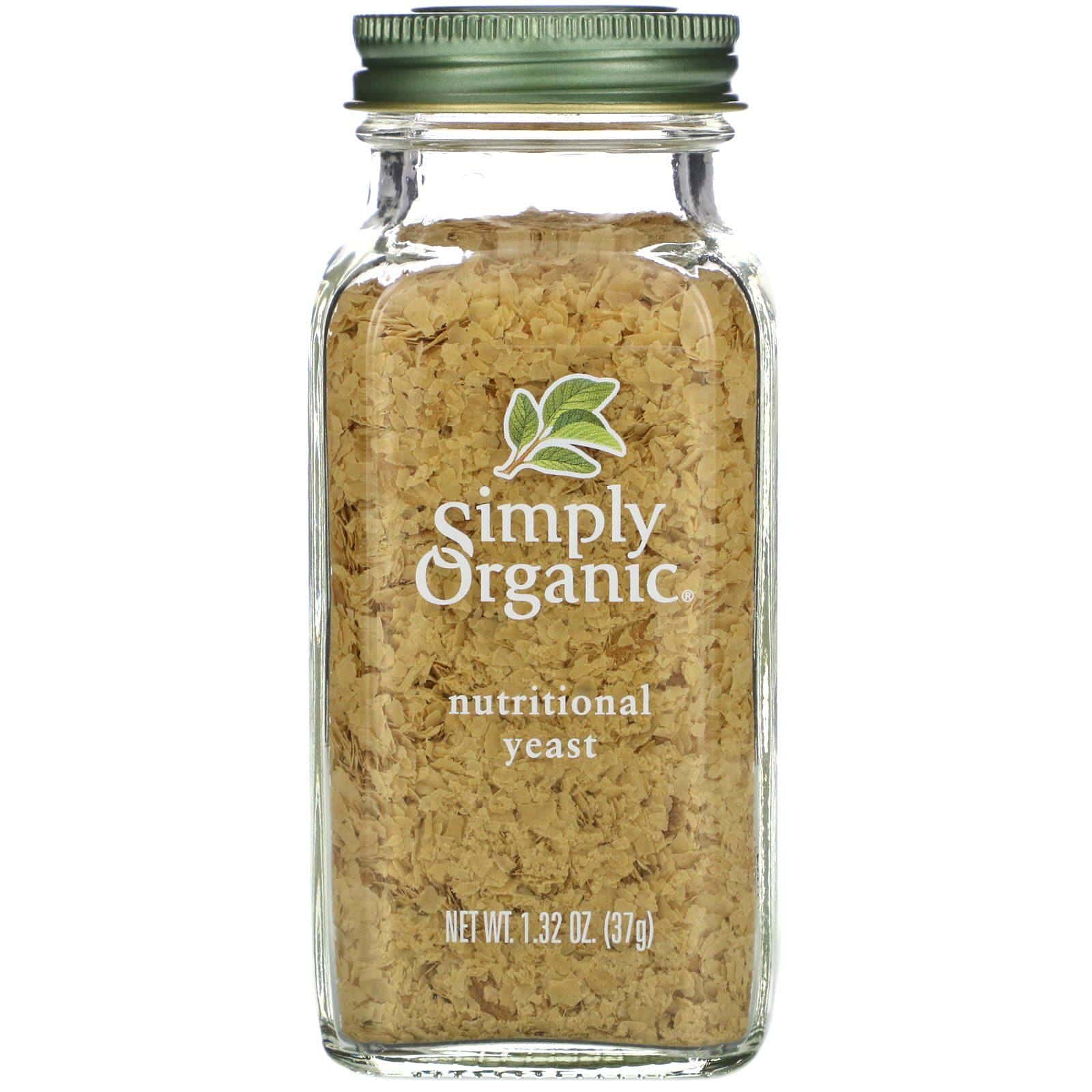Simply Organic, Orgánica, levadura nutricional, 1.32 oz (37 g)