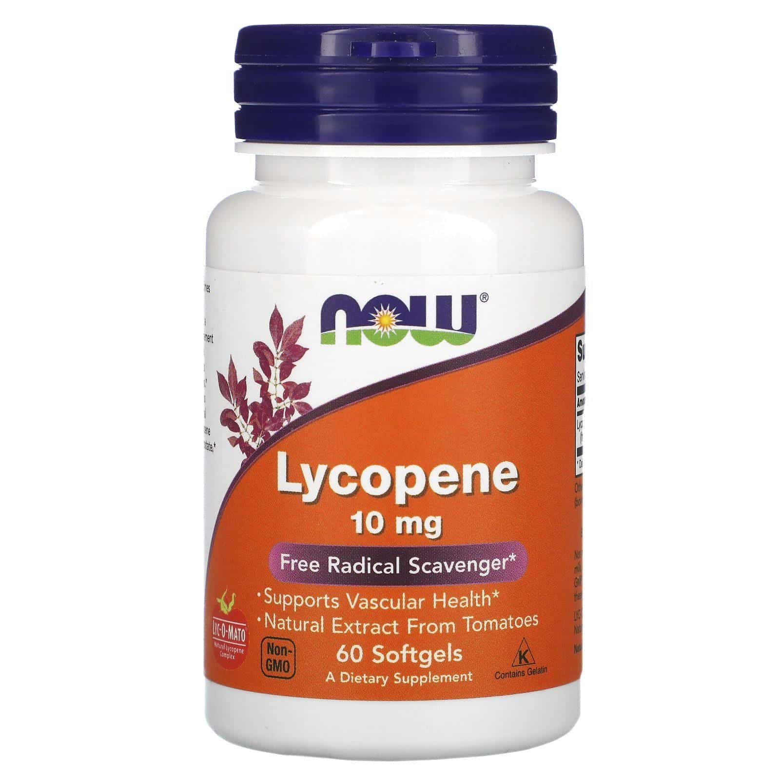 Now Foods, Licopeno, 60 Cápsulas de Gel Suave