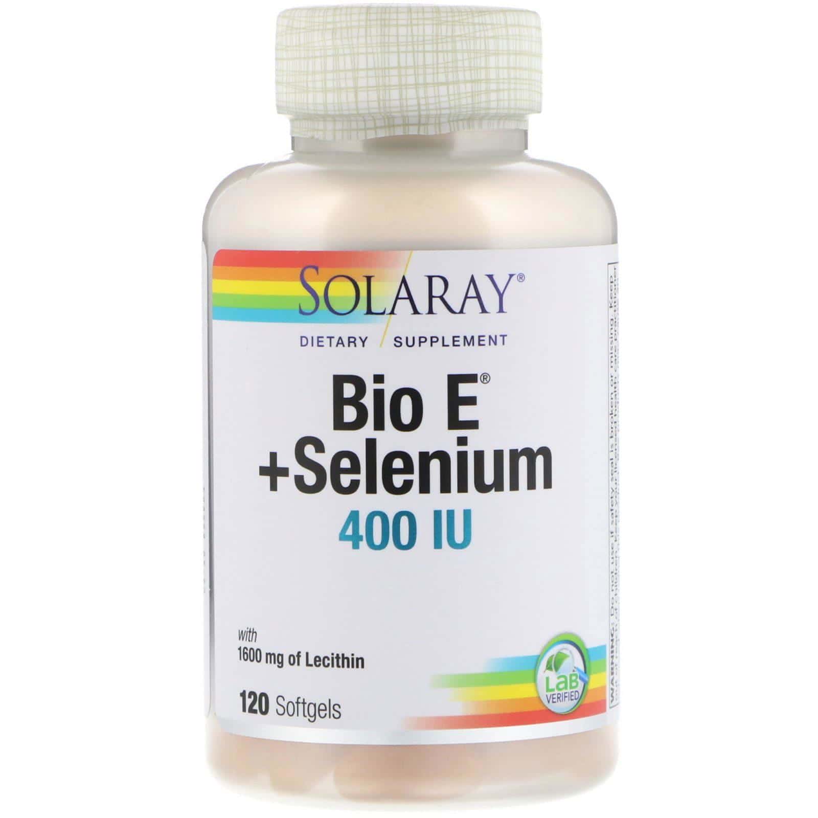 Solaray, Bio E + Selenio, 400 IU, 120 cápsulas de gel