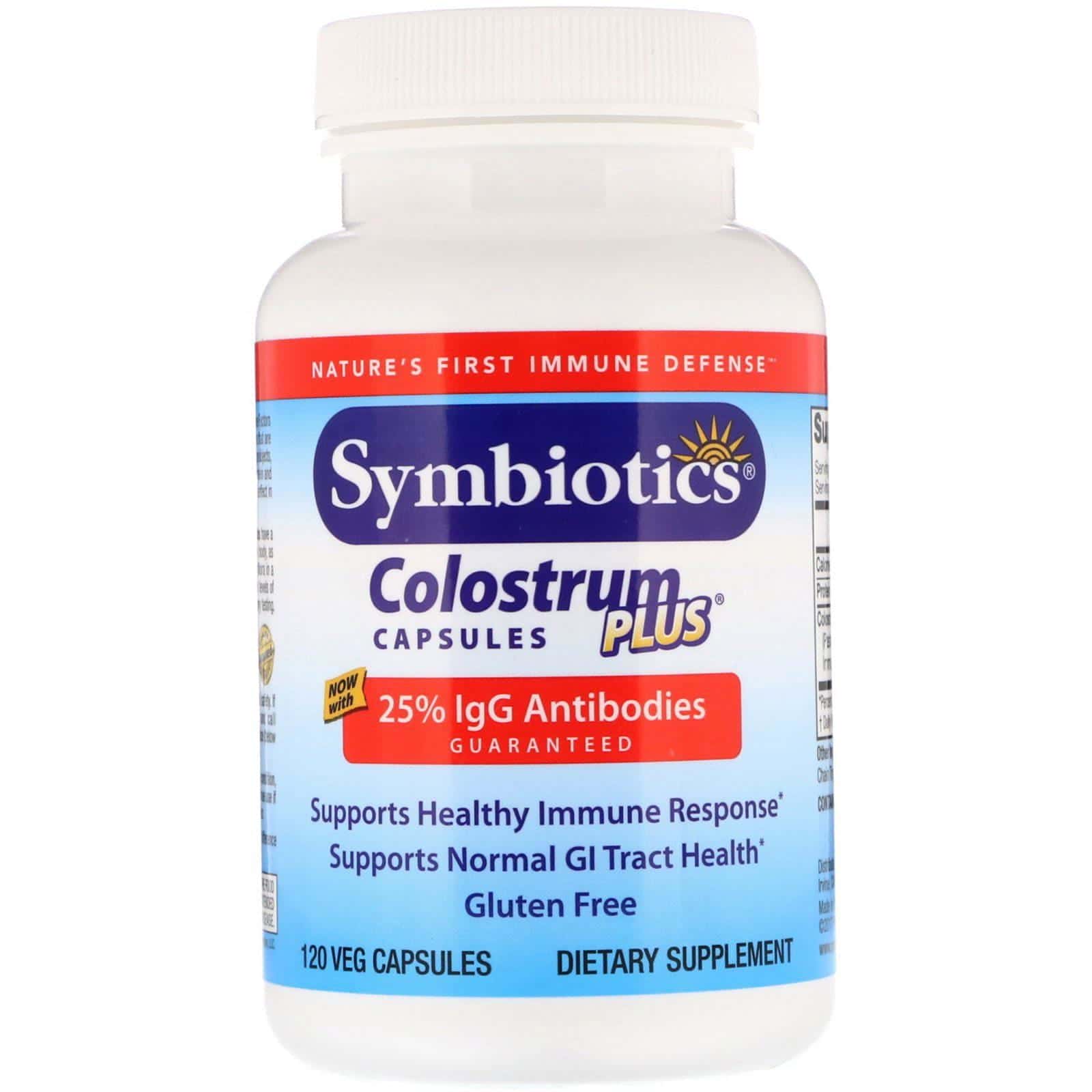 Symbiotics, Colostrum Plus, 120 cápsulas vegetarianas