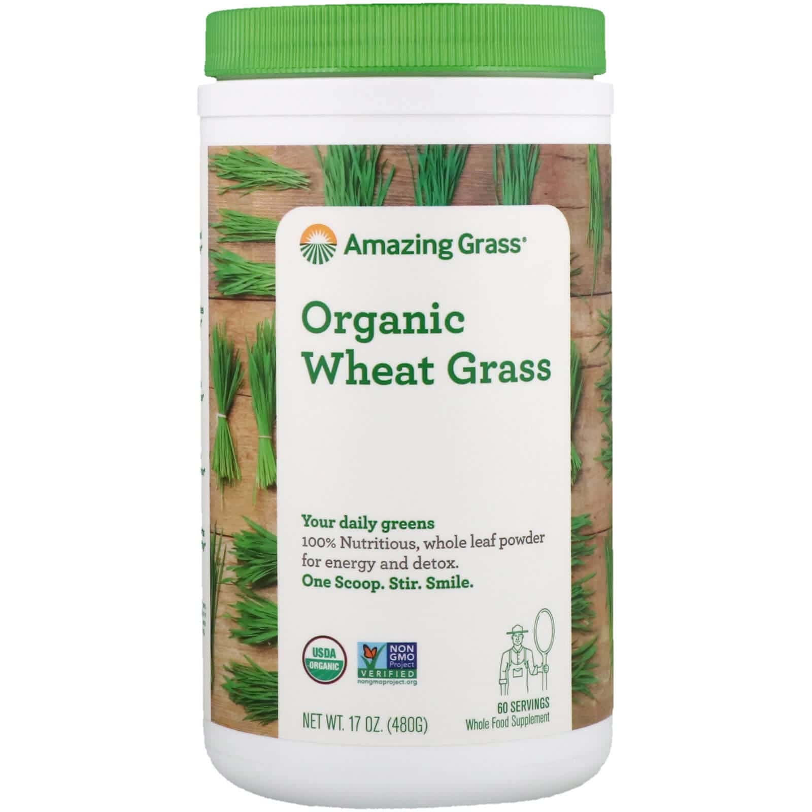 Amazing Grass, Hierba de trigo orgánica, 17 oz (480 g)