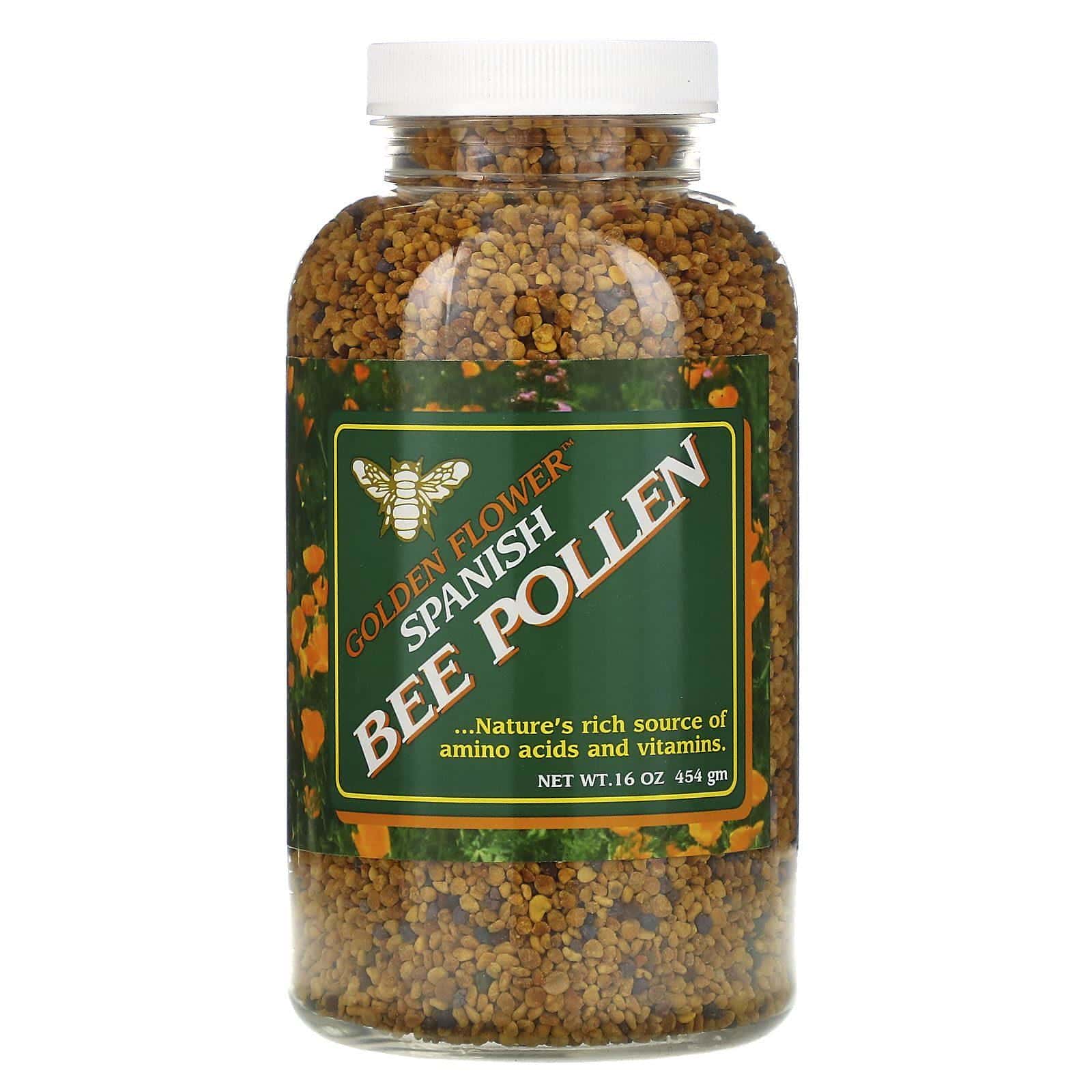 Golden Flower, Polen de Abeja Española, 16 oz (454 g)