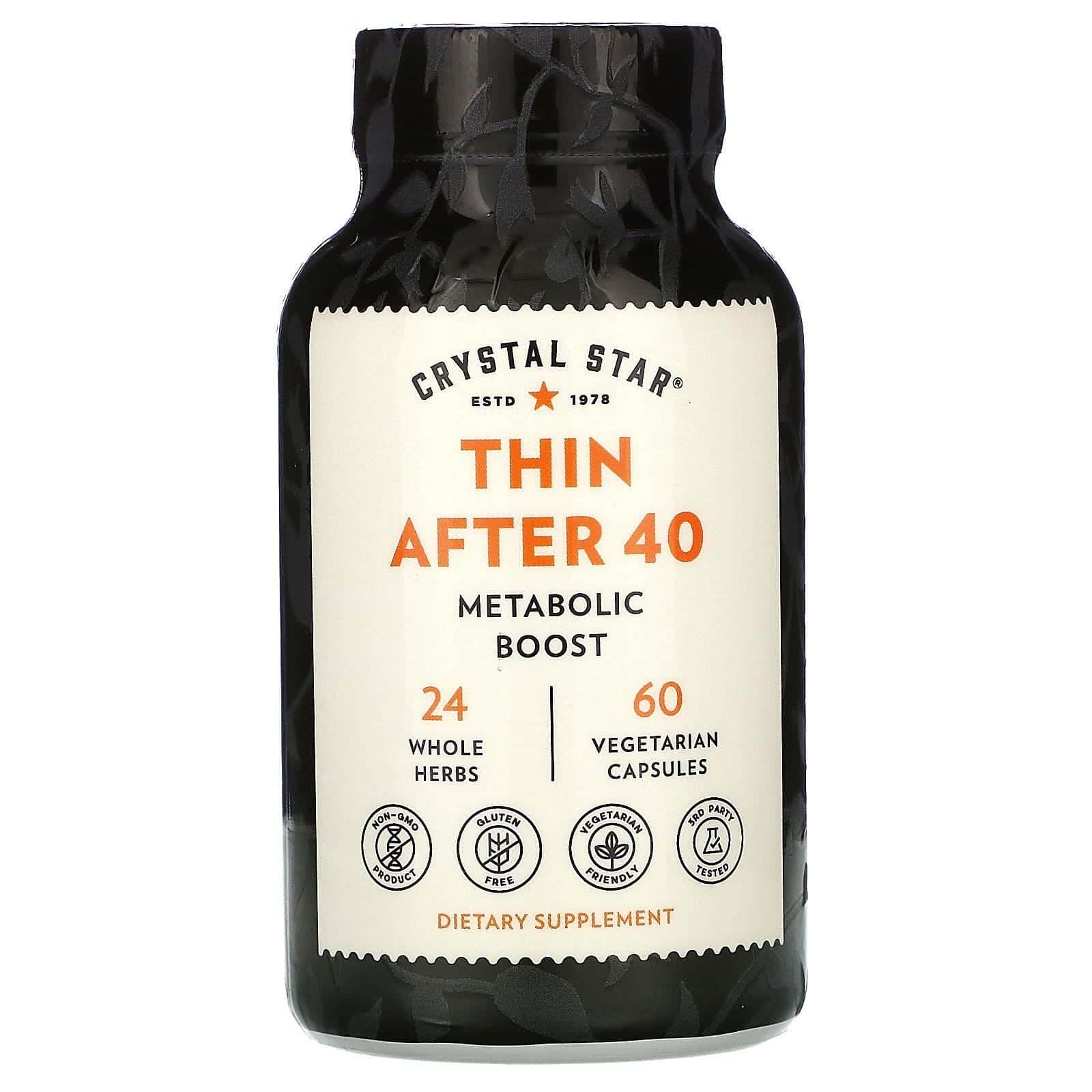 Crystal Star, Adelgazar después de los 40, 60 cápsulas vegetales