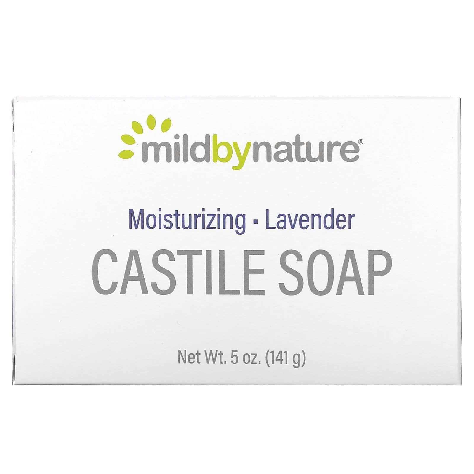Mild By Nature, Barra de jabón de Castilla, Lavanda, 141 g (5 oz)
