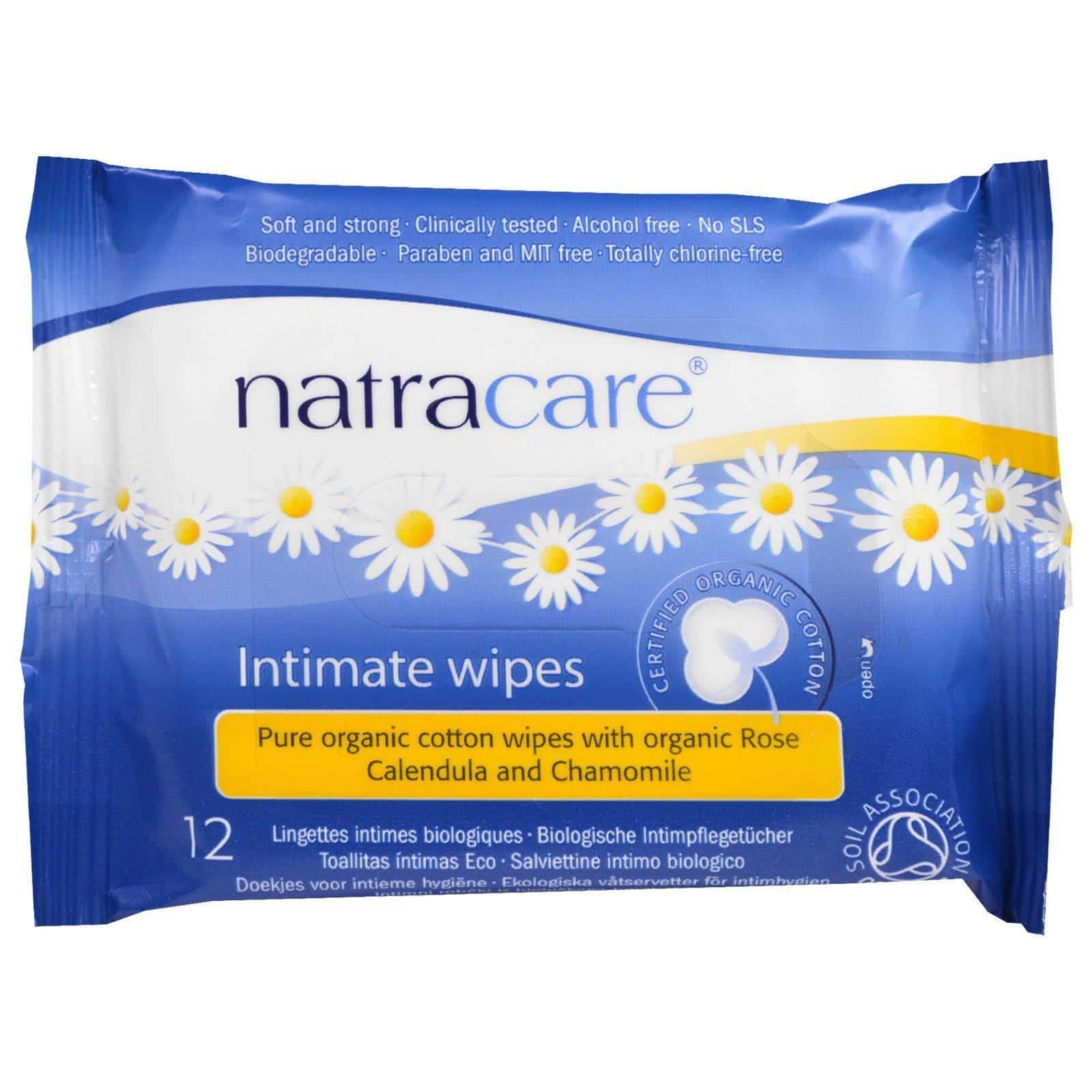 Natracare, Toallitas de algodón orgánicas certificadas, 12 toallitas.