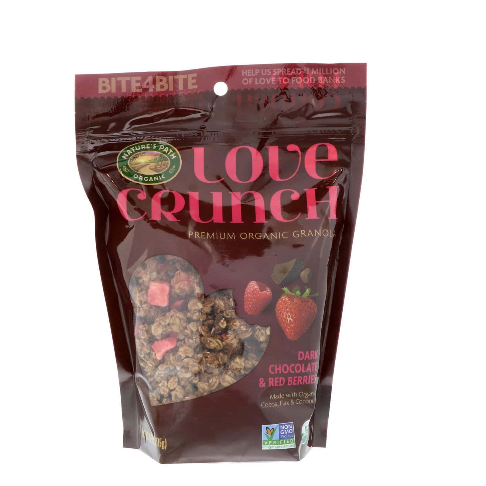 Nature's Path, Amor crujiente, granola orgánica, chocolate negro y bayas rojas, 11.5 oz (325 g)