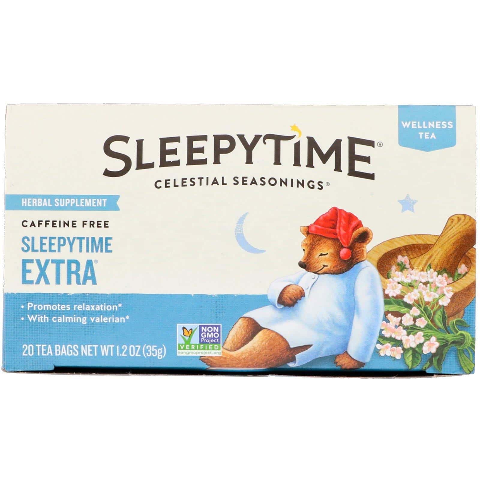 Celestial Seasonings, Wellness Tea, Sleepytime Extra, sin cafeína, 20 sacos de té, 1,2 oz (35 g)