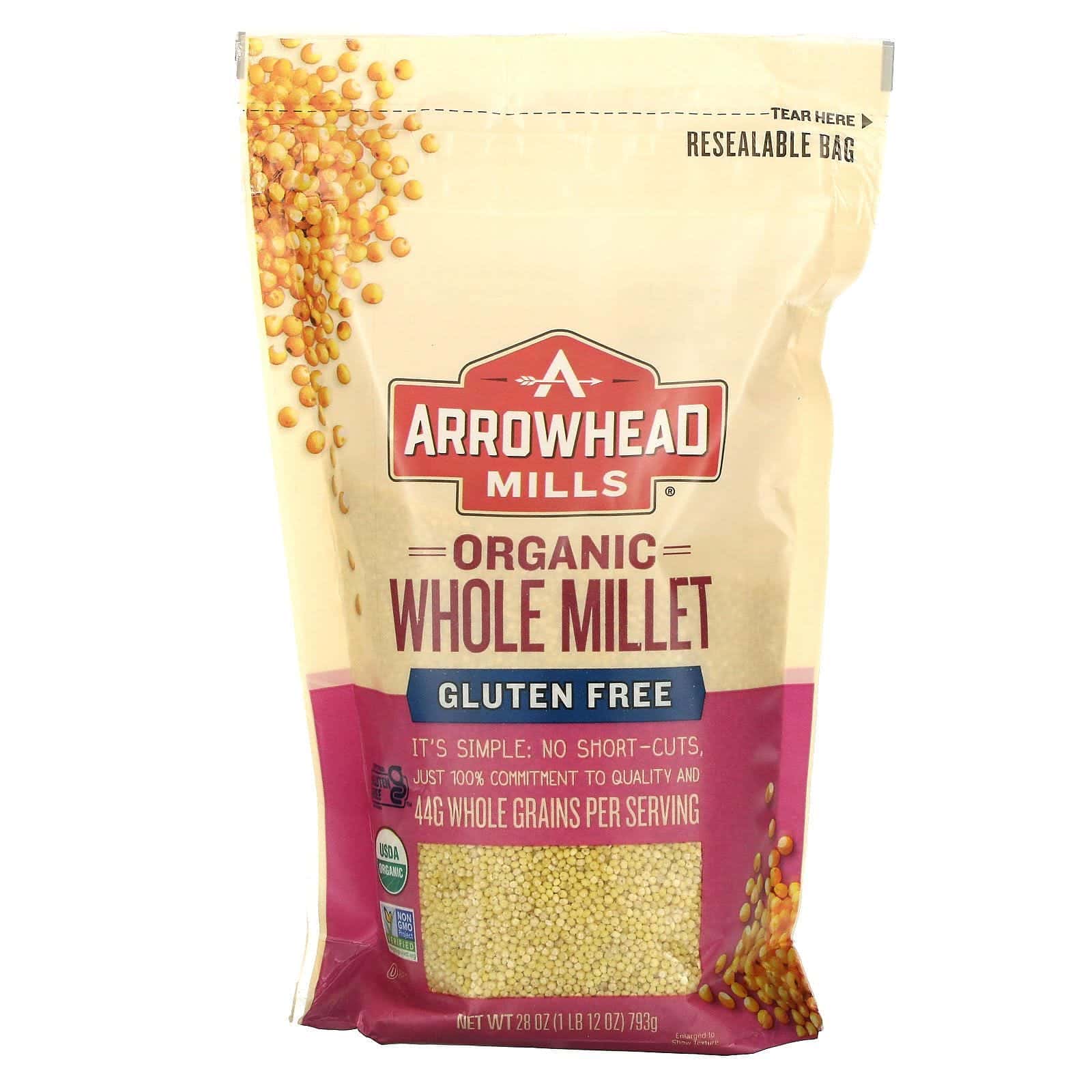 Arrowhead Mills, Organic Whole Millet, 28 oz (793 g)