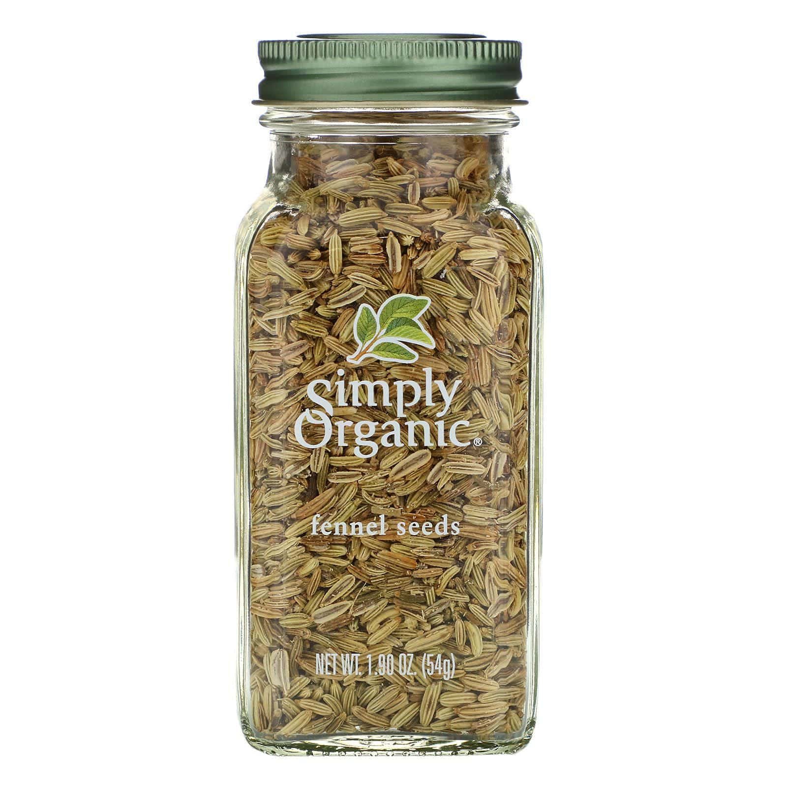 Simply Organic, Semillas de hinojo, 54 g.