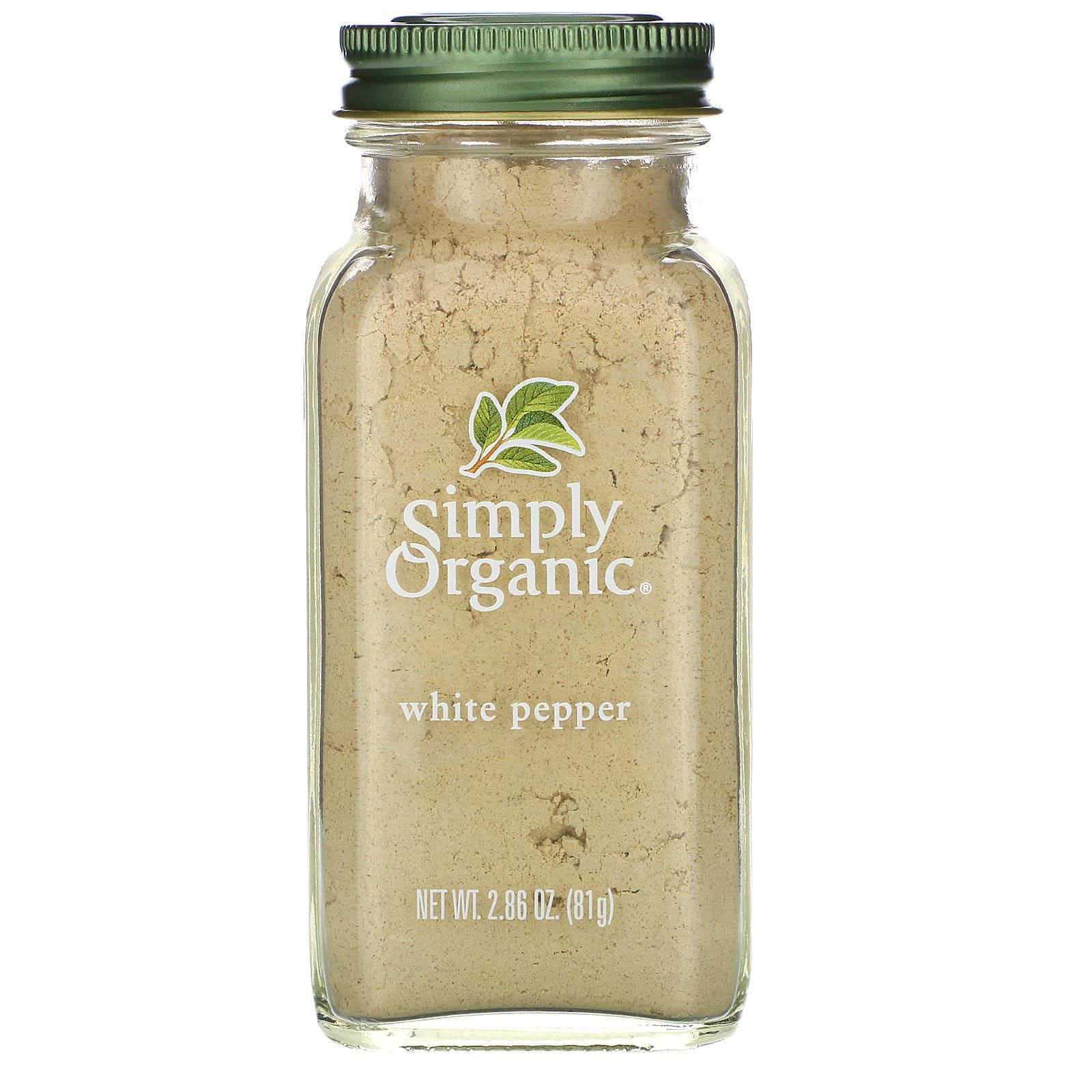 Simply Organic, Pimienta blanca, 2.86 oz (81 g)