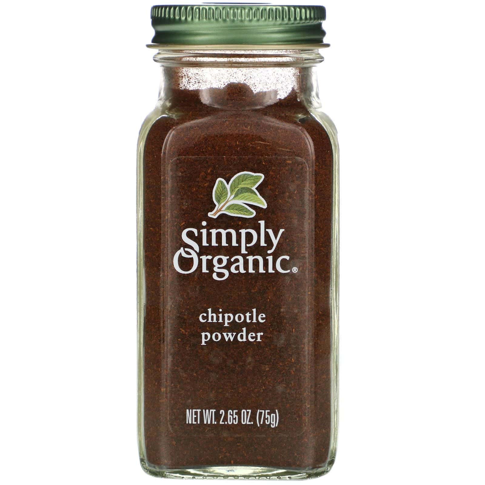 Simply Organic, Polvo de chipotle orgánico, 2.65 oz (75 g)