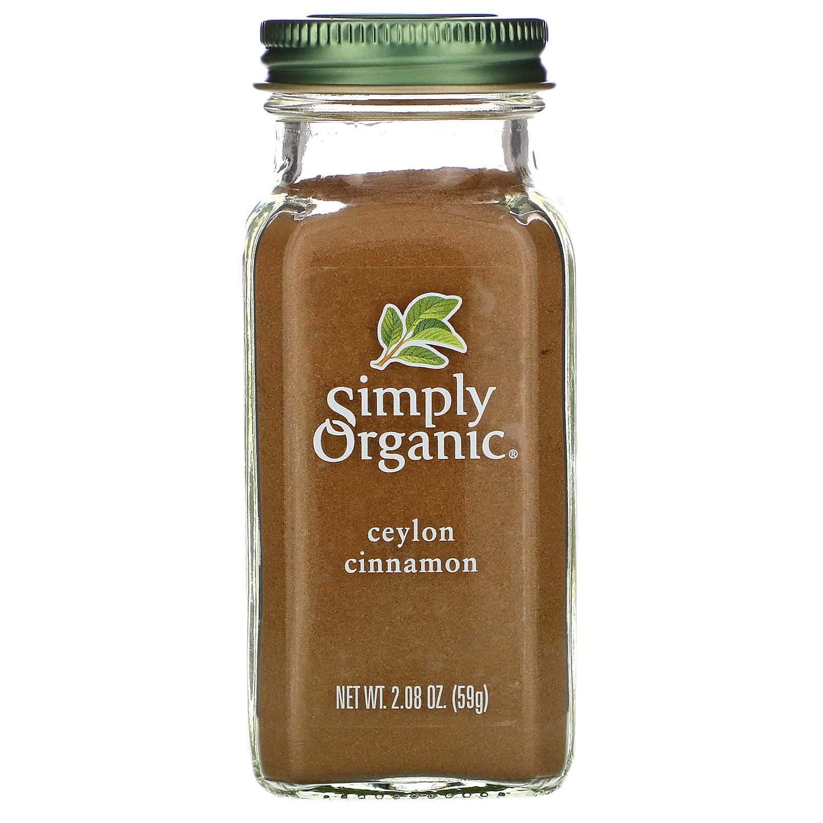 Simply Organic, Canela orgánica de Ceilán, 2,08 oz (59 g)