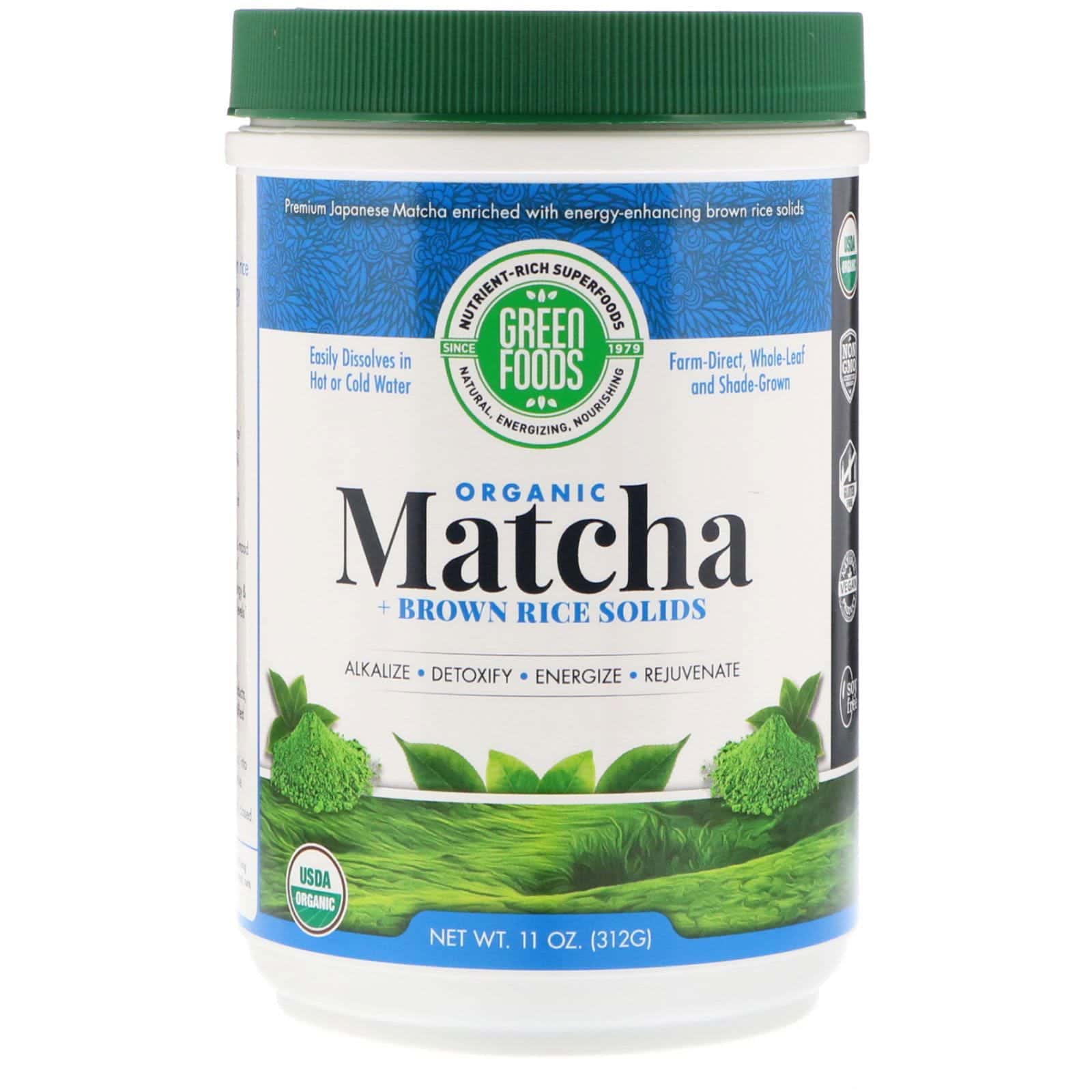 Green Foods, Mezcla energética de té verde matcha de grado ceremonial, 11 oz (312 g)