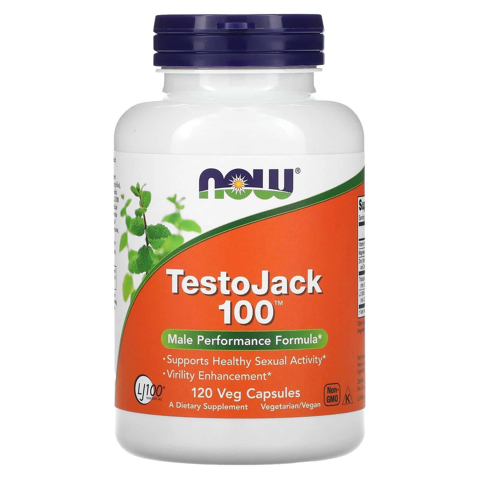 Now Foods, TestoJack 100, 120 cápsulas vegetales