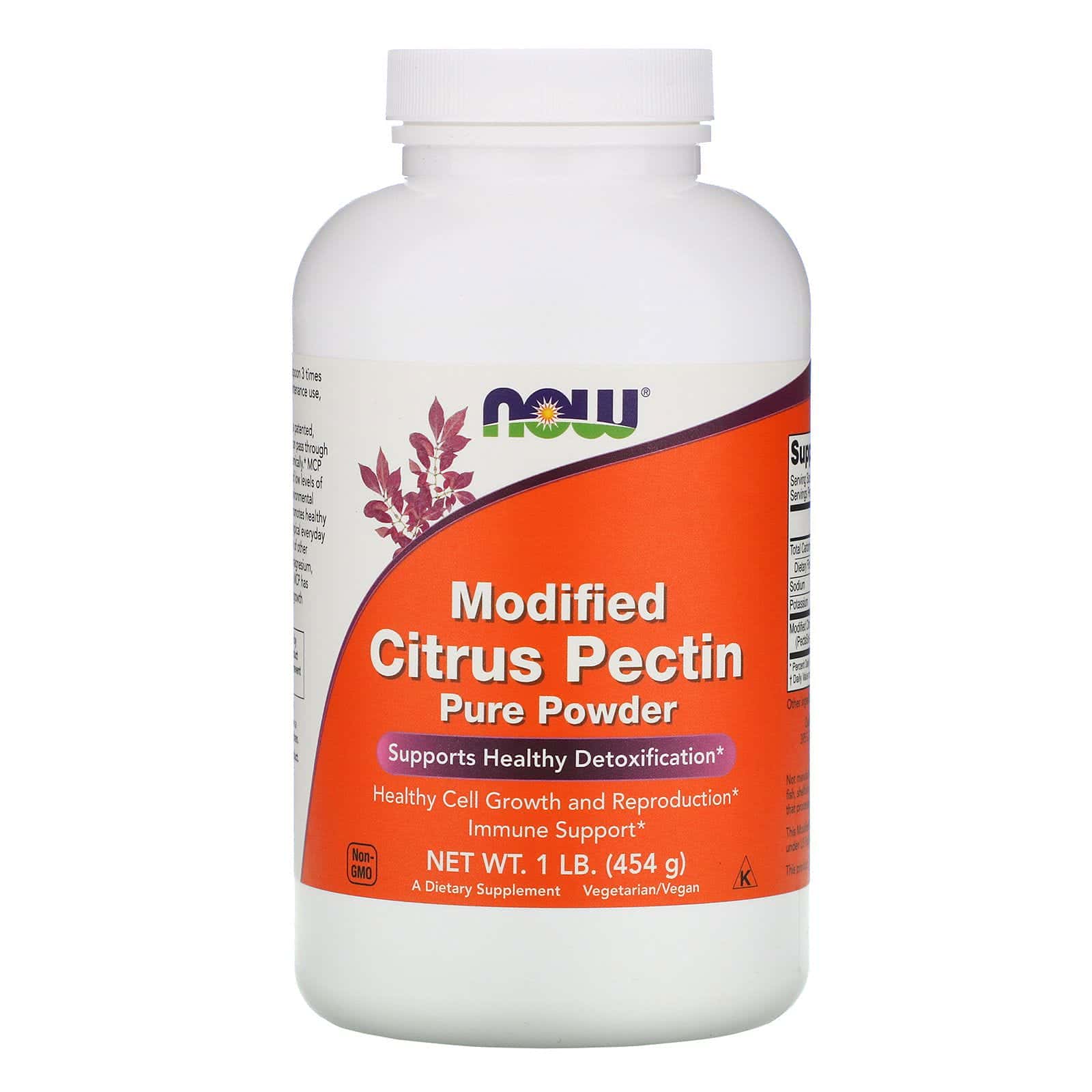 Now Foods, Pectina cítrica modificada, Pura en polvo, 1 lb (454 g)