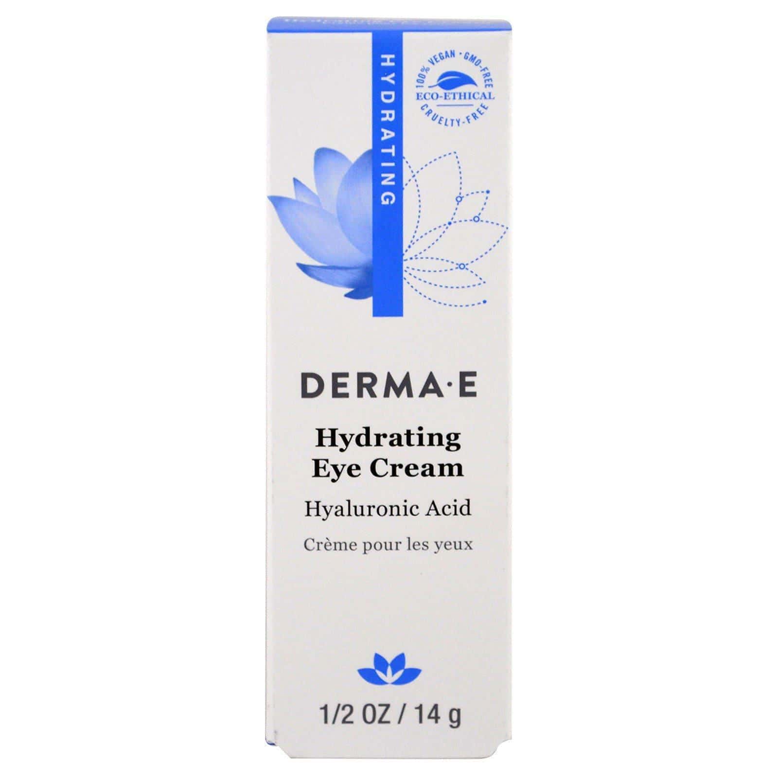 Derma E, Crema hidratante para el contorno de ojos con ácido hialurónico, 14 g (1/2 oz)