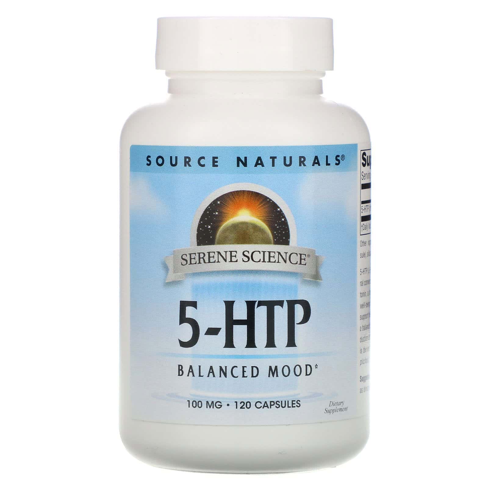 Source Naturals, 5-HTP, 100 mg, 120 cápsulas