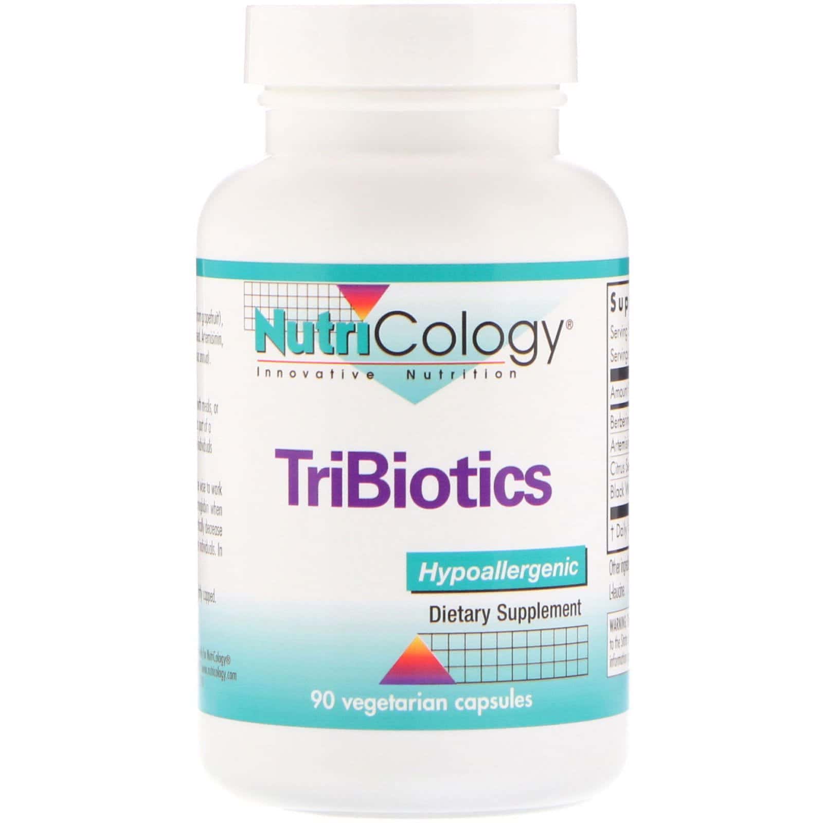Nutricology, TriBiotics, 90 cápsulas vegetarianas