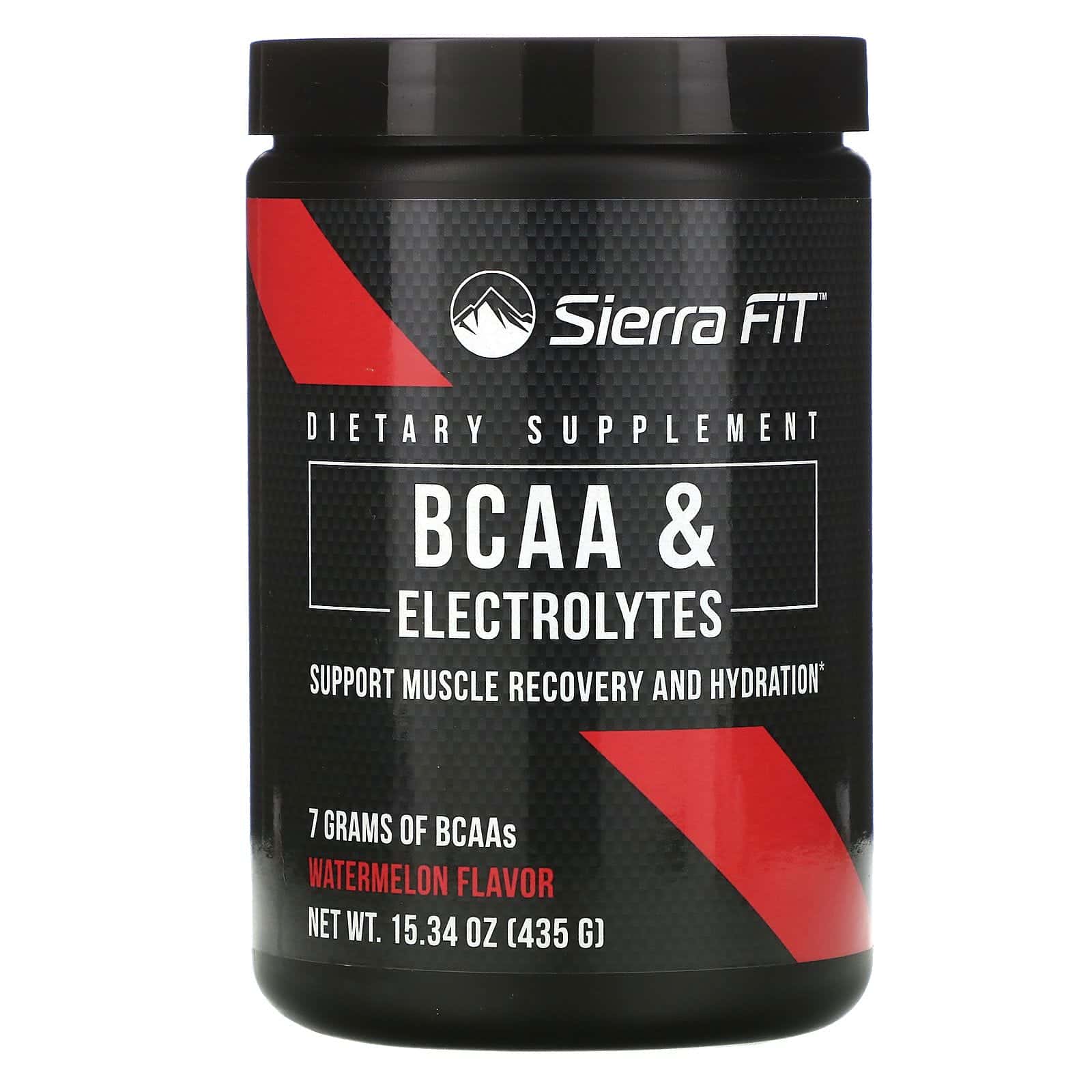 Sierra Fit, BCAA y electrolitos, 7 g de BCAA, Sandía, 435 g (15,34 oz)