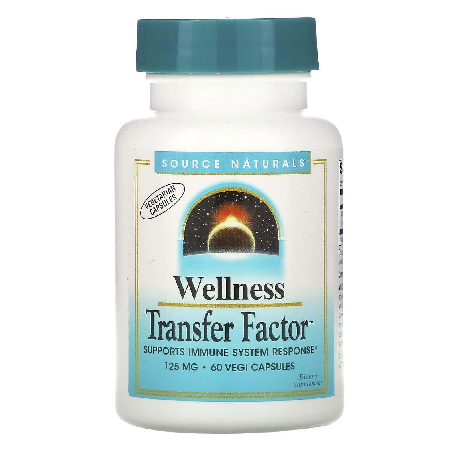 Source Naturals, Wellness Transfer Factor, 125 mg, 60 cápsulas vegetales