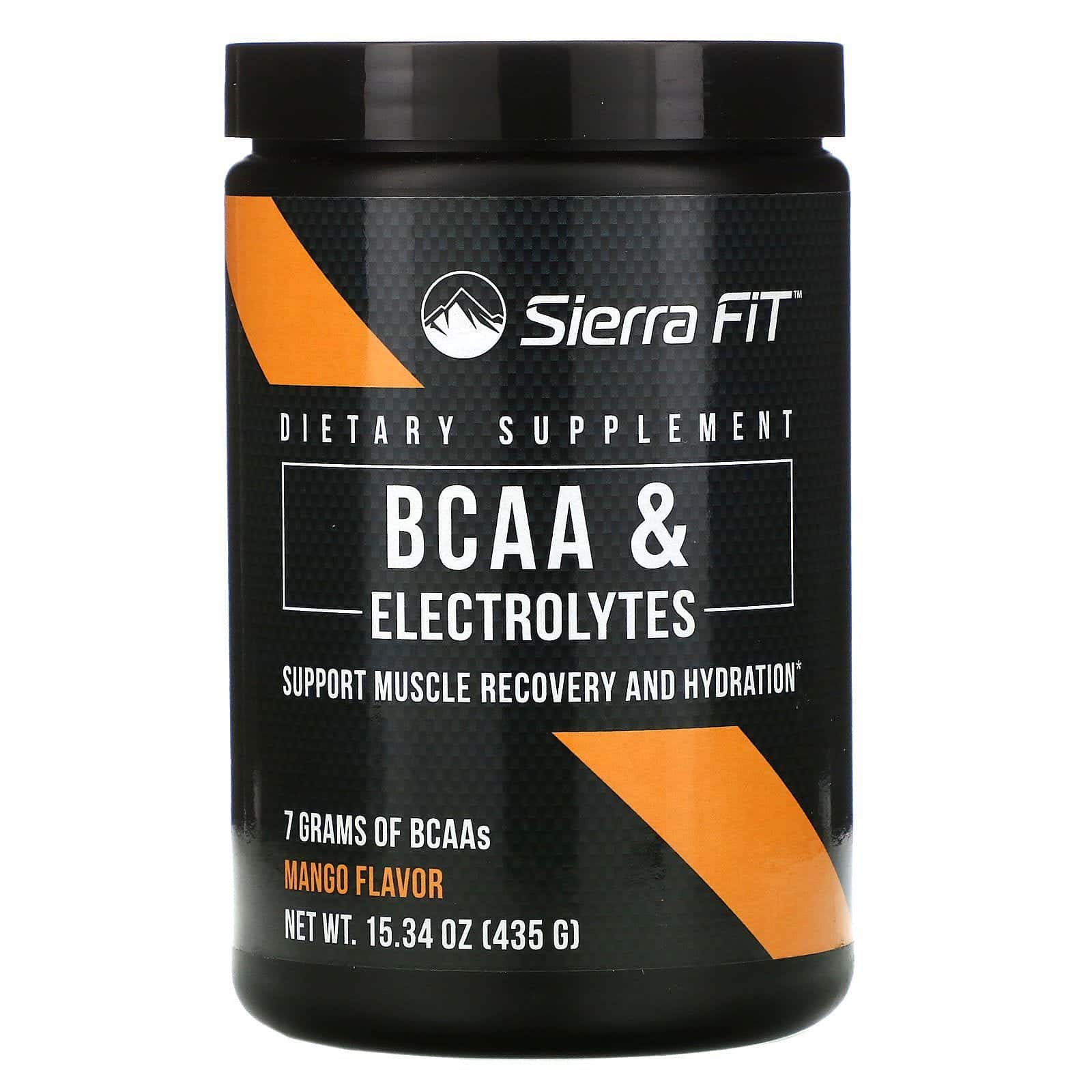 Sierra Fit, BCAA y electrolitos, 7 g de BCAA, Mango, 435 g (15,34 oz)