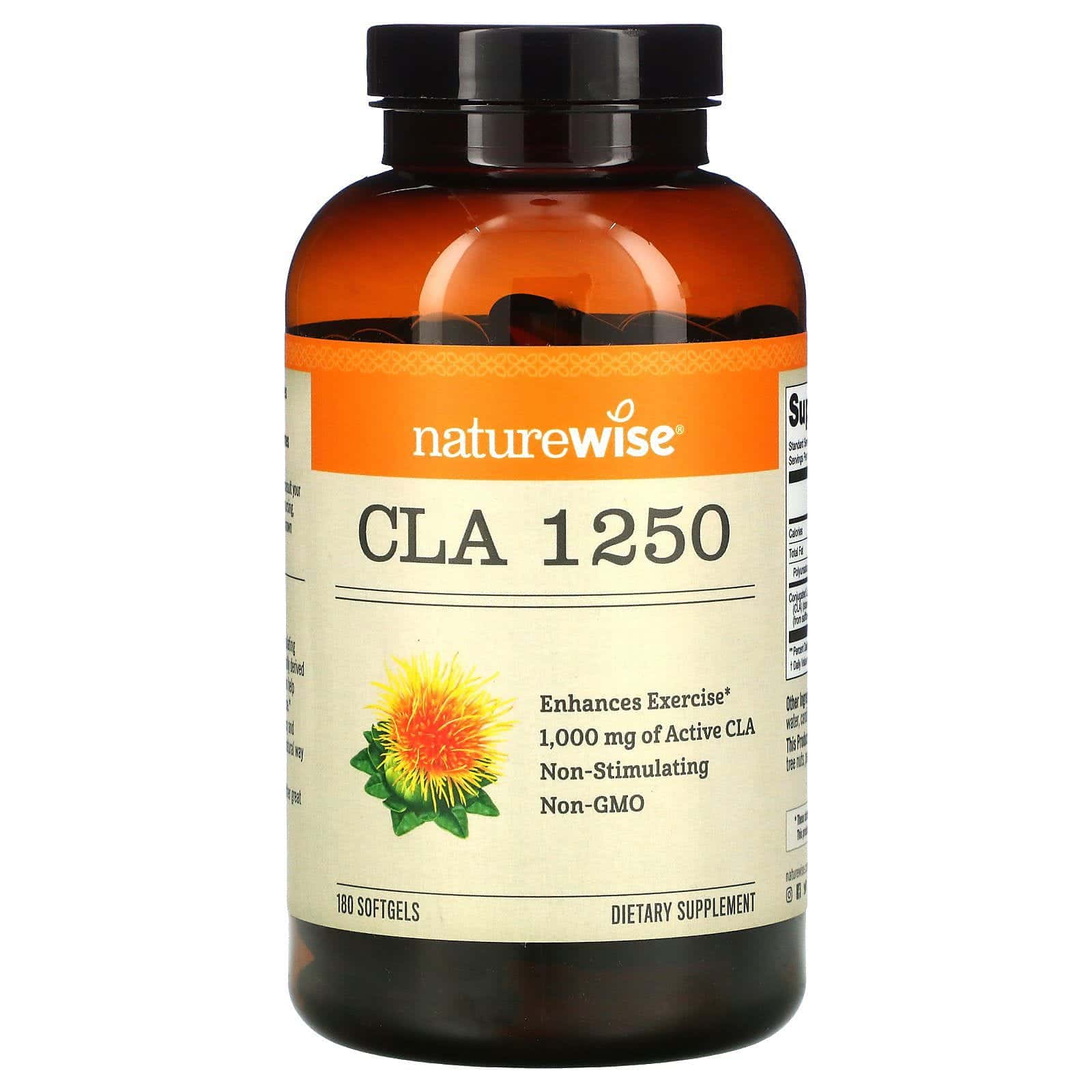 NatureWise, CLA 1250, 180 cápsulas de gel
