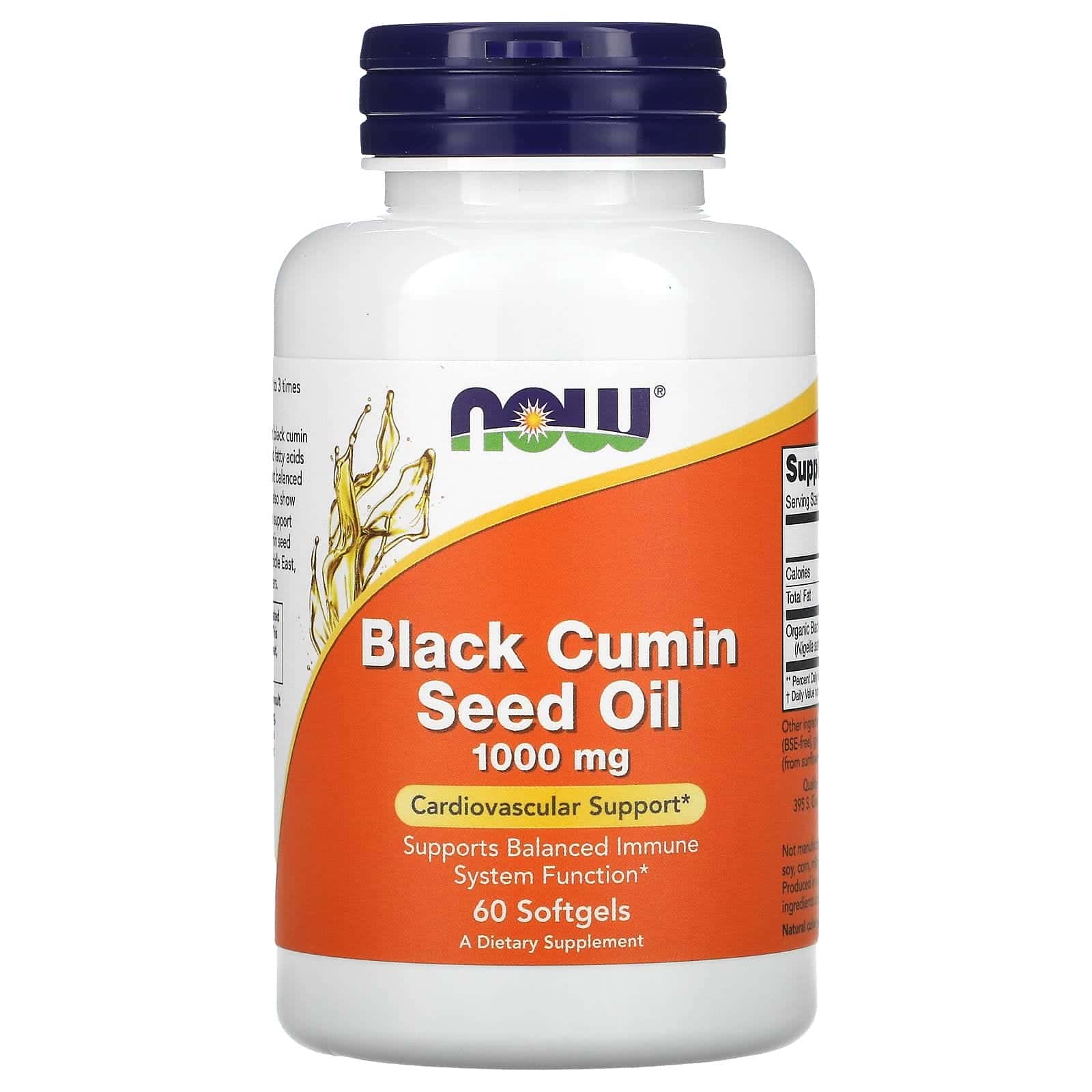 NOW Foods, Aceite de semilla de comino negro, 1000 mg, 60 cápsulas blandas