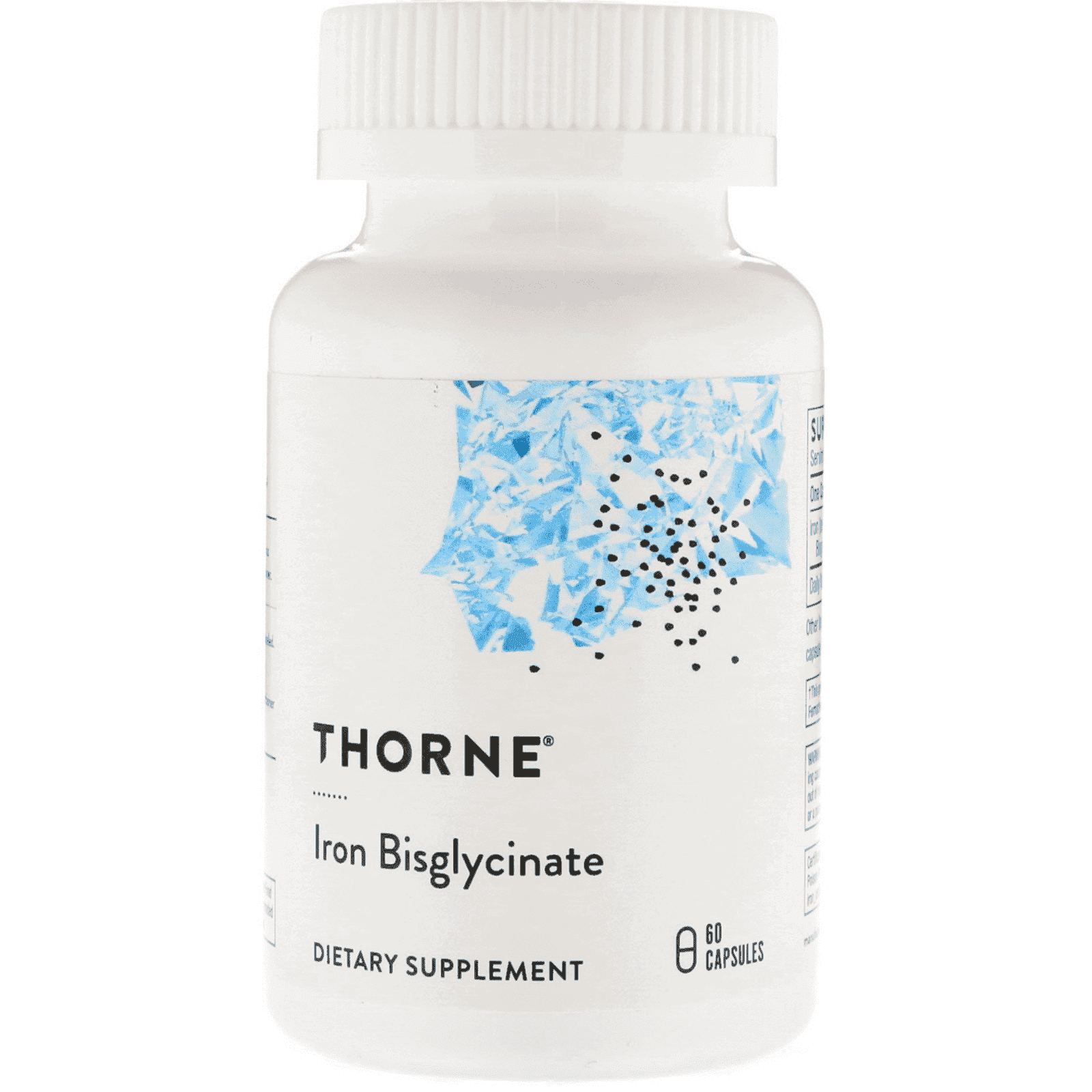 Thorne Research, Bisglicinato de hierro, 60 cápsulas
