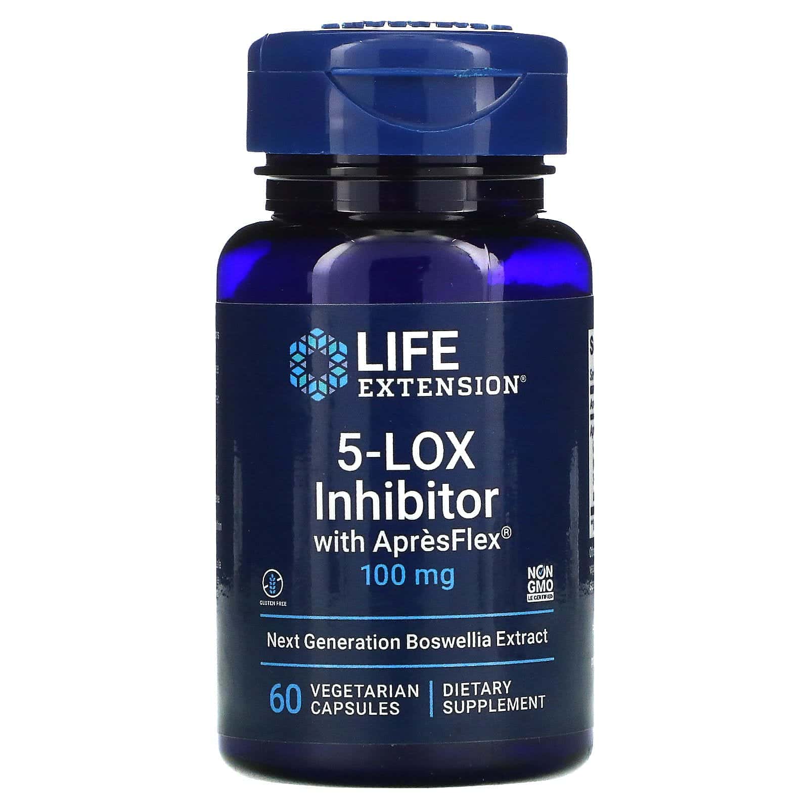 Life Extension, 5-LOX Inhibitor with ApresFlex, 100 mg, 60 Vegetarian Capsules