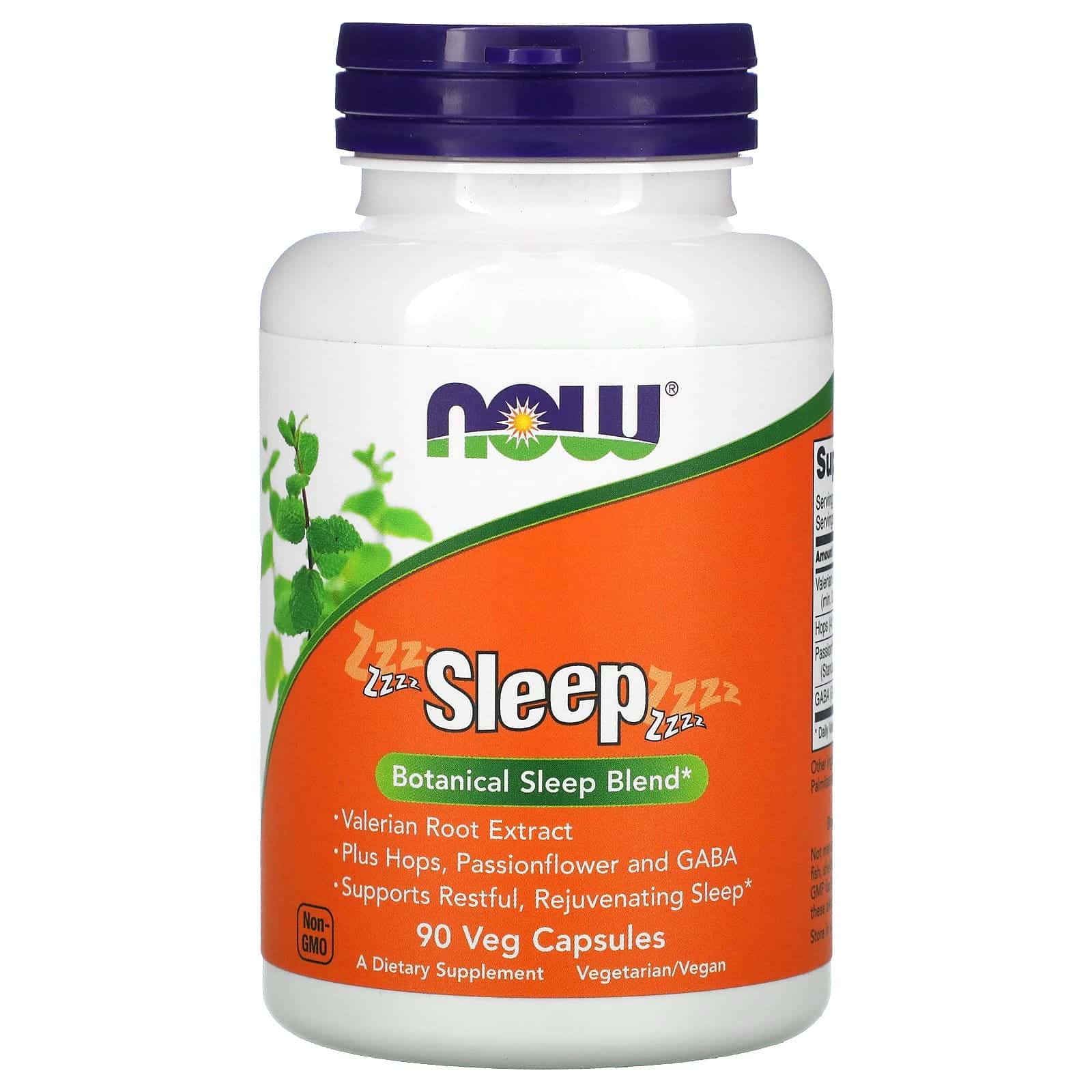 NOW Foods, Suplemento para favorecer el sueño, Mezcla de ingredientes botánicos, 90 cápsulas vegetales