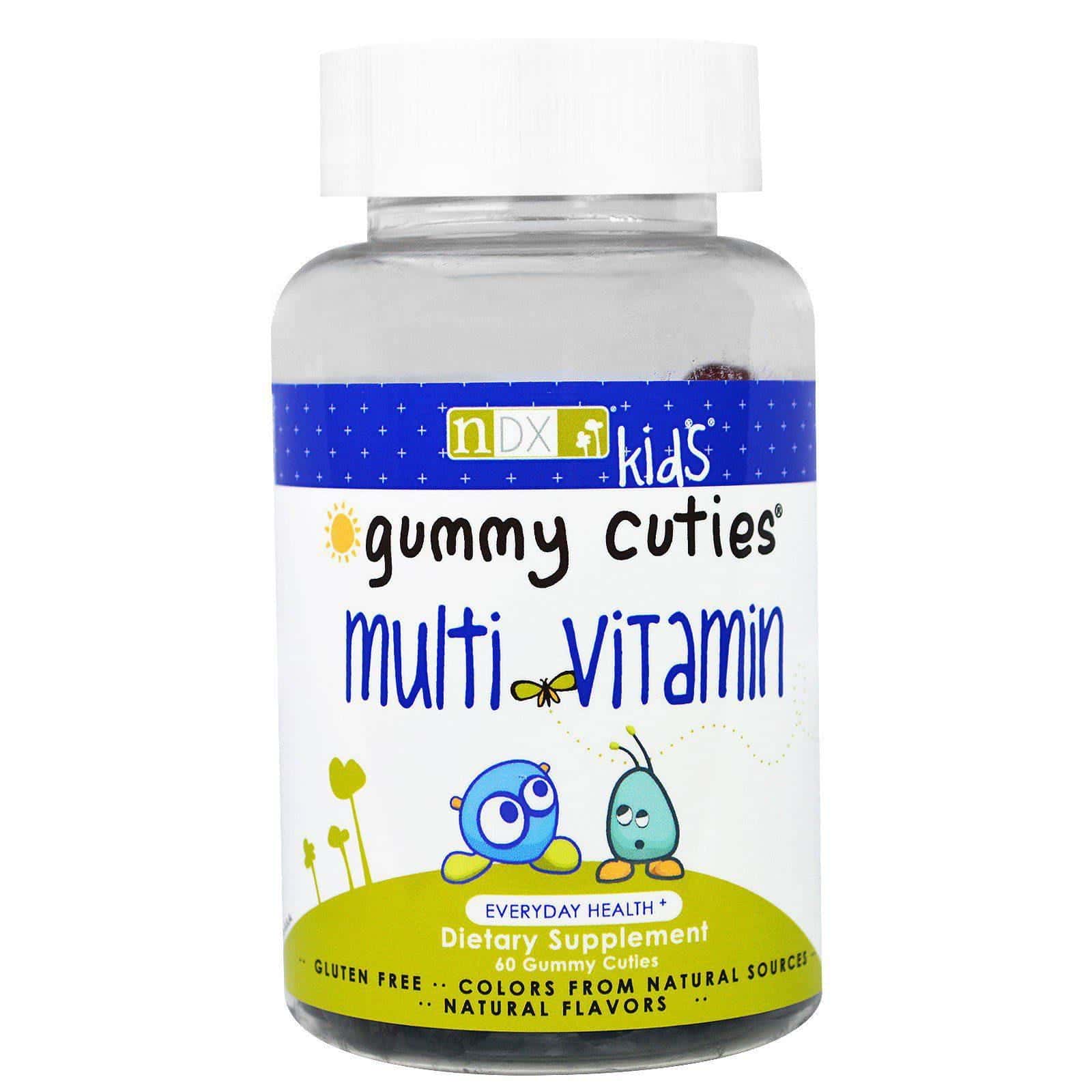 Natural Dynamix (NDX), Multivitamina para niños Cuties de goma, 60 Cuties de goma