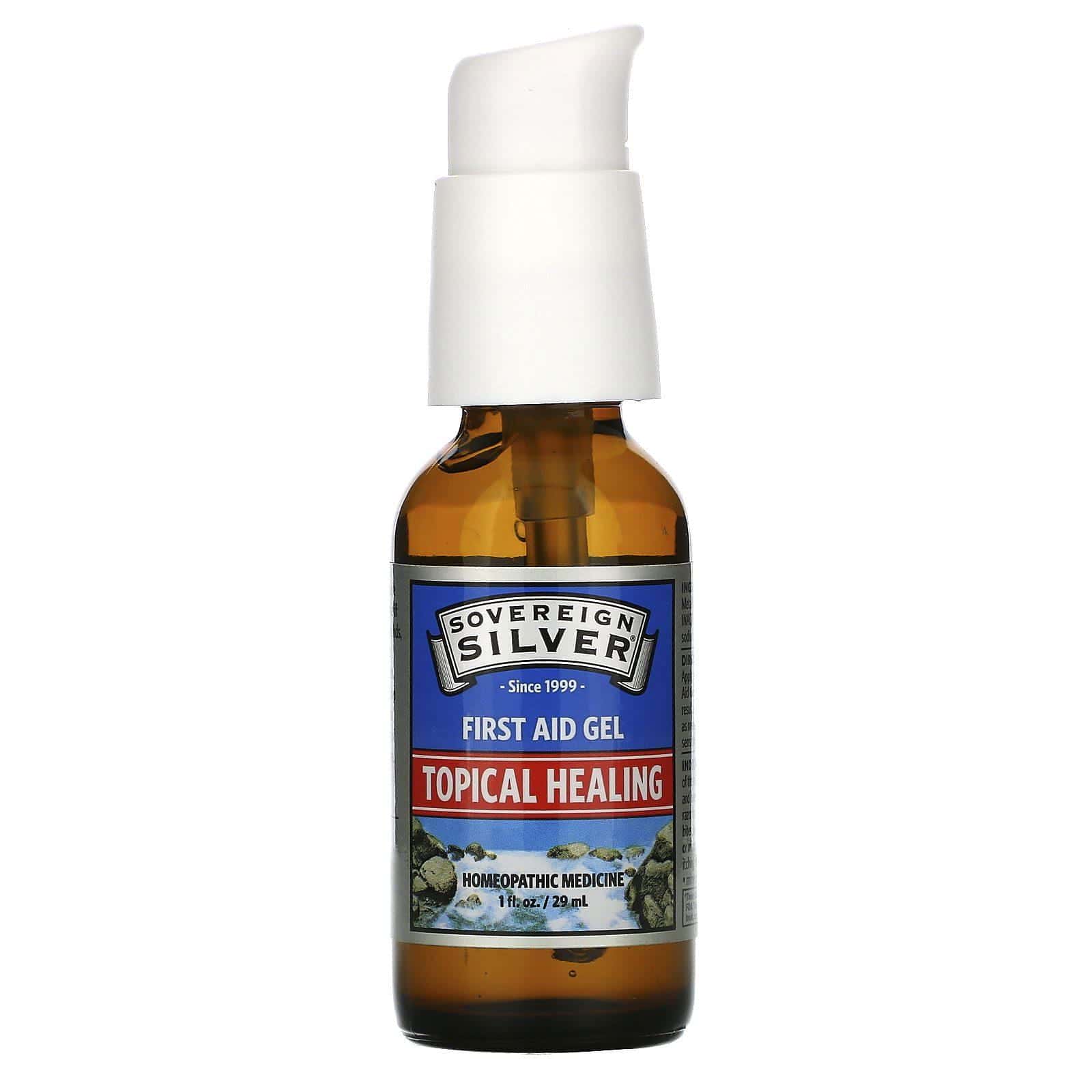 Sovereign Silver, Plata, gel de primeros auxilios, 1 fl oz (29 ml)
