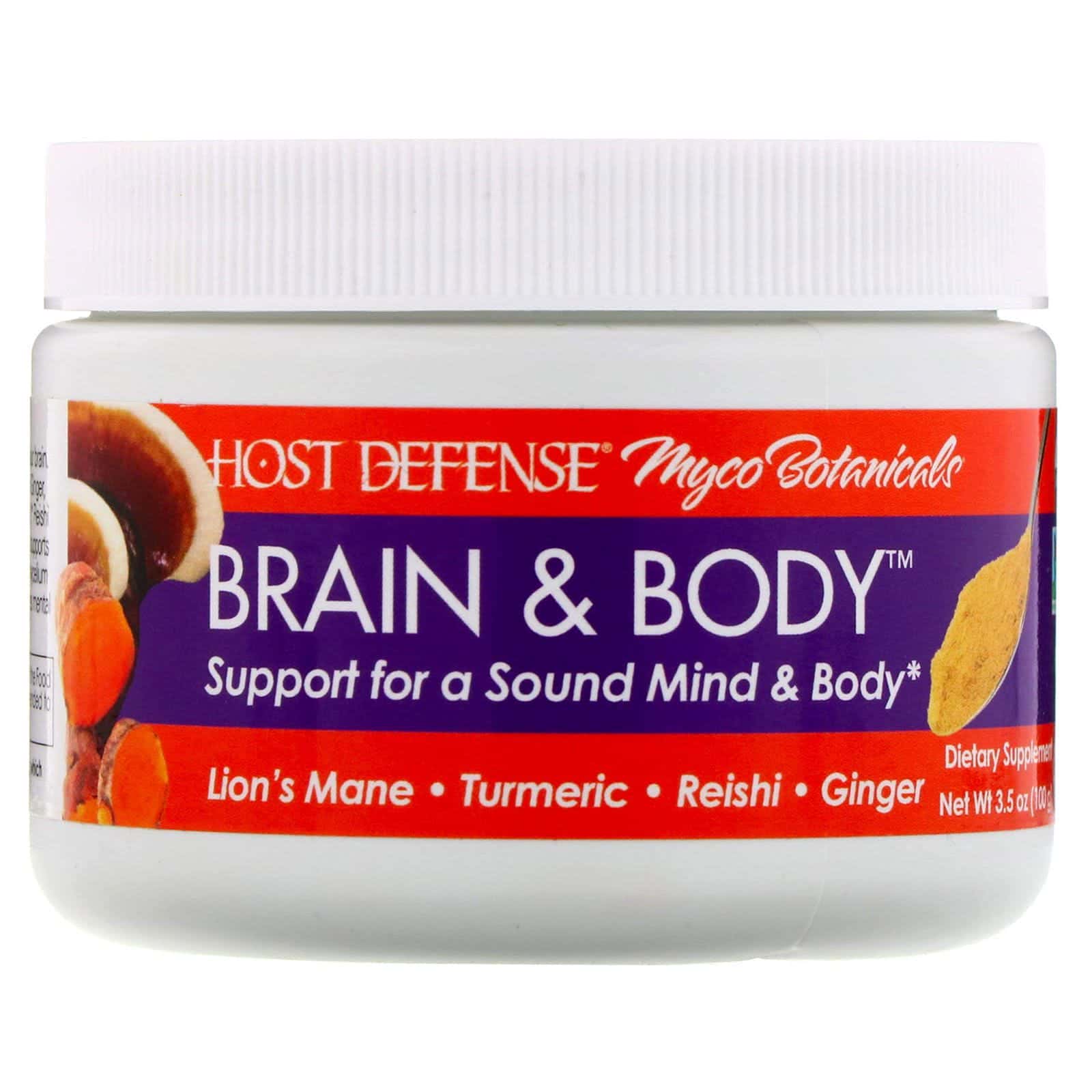 Fungi Perfecti, Myco Botanicals, cerebro y cuerpo, 100 g (3,5 oz)