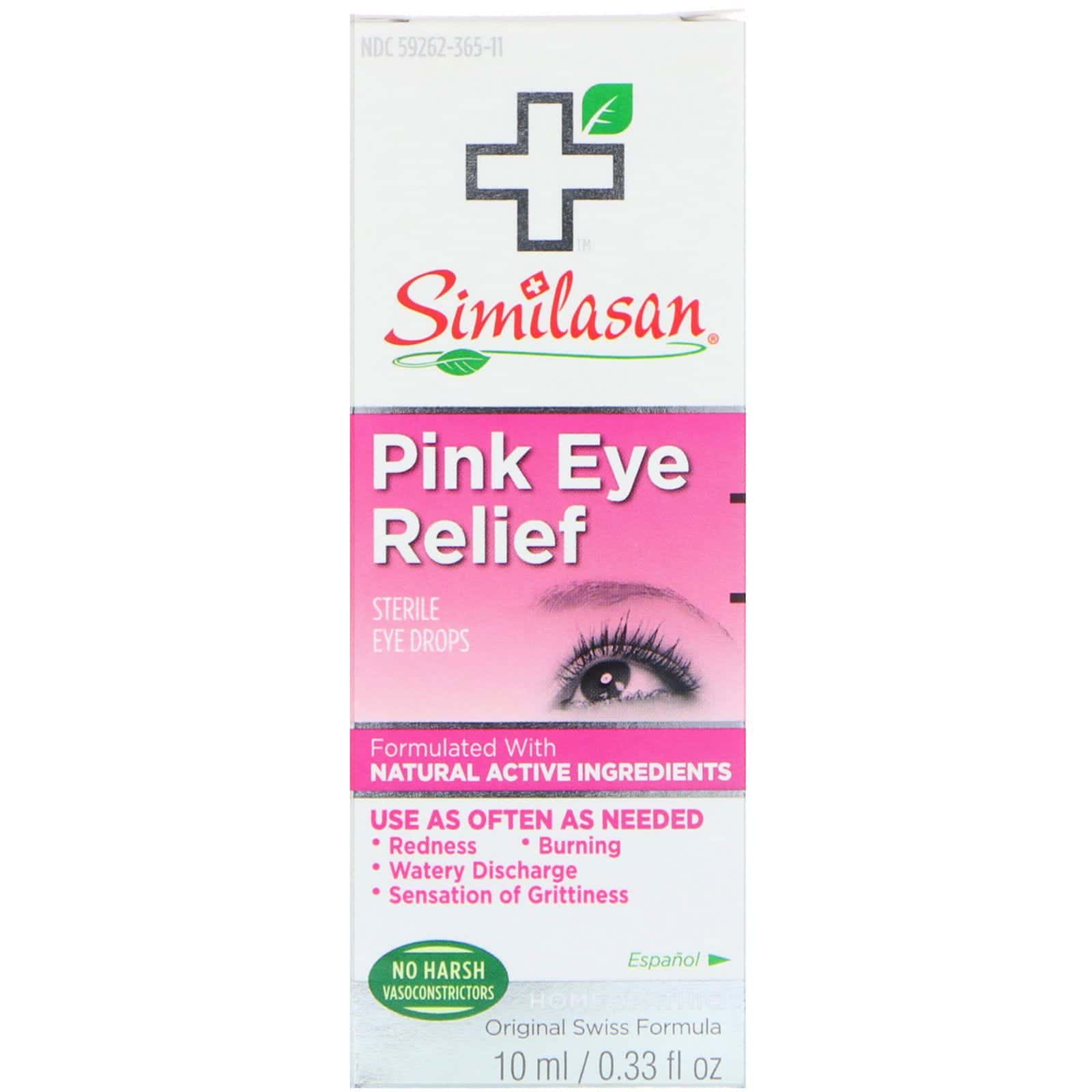 Similasan, Pink Eye Relief, gotas estériles para los ojos, 0,33 fl oz (10 ml)