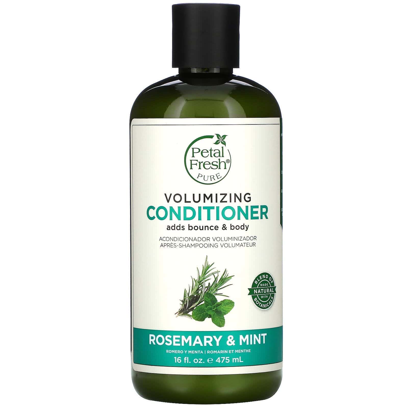 Petal Fresh, Puro, Shampoo voluminizante, Romero y menta, 475 ml (16 fl oz)