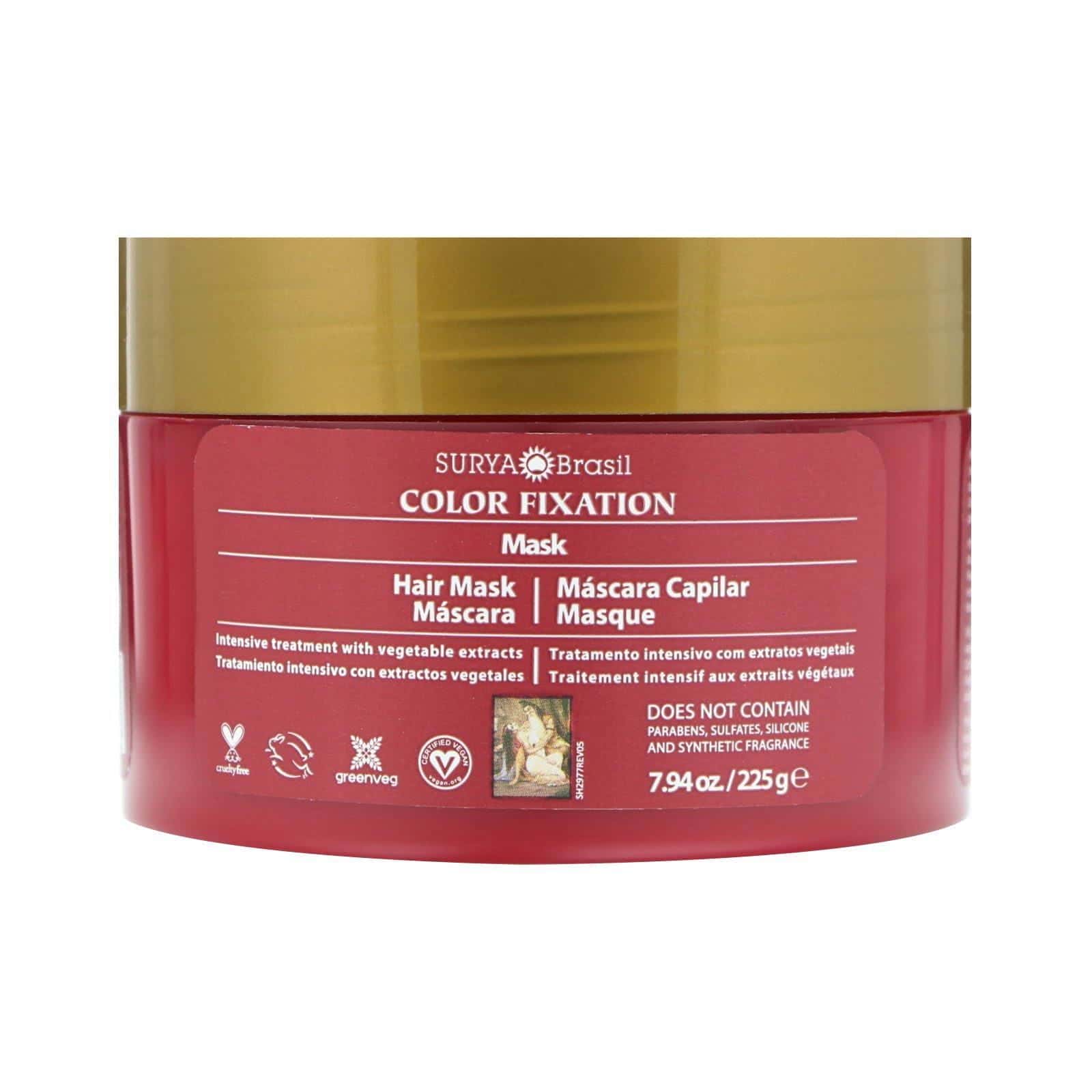 Surya Brasil, Color Fixation - Mascarilla Restaurativa para el Cabello, 7.6 fl oz (225 g)