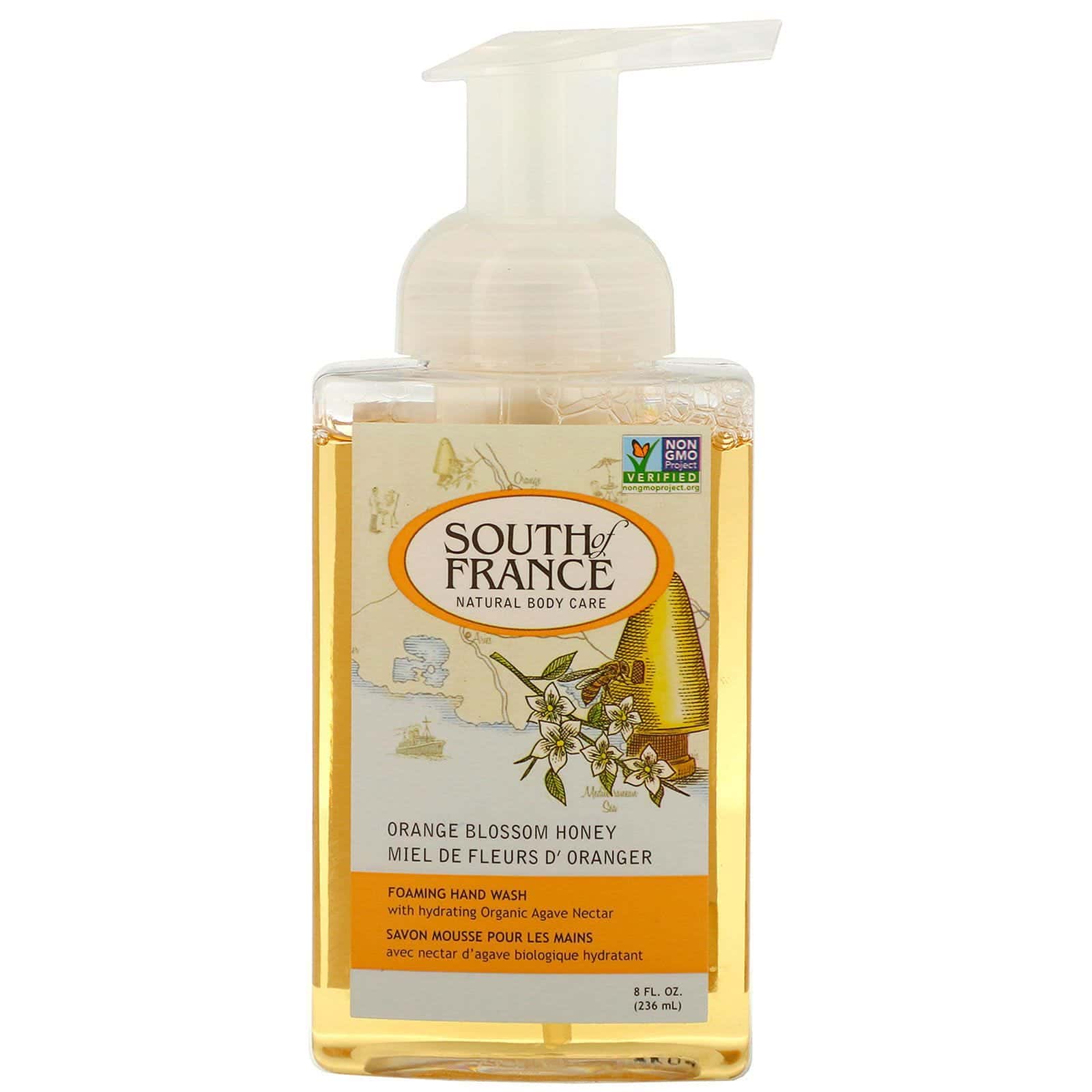 South of France, Jabón de espuma para manos, miel de flor de naranja, 8 fl oz (236 ml)