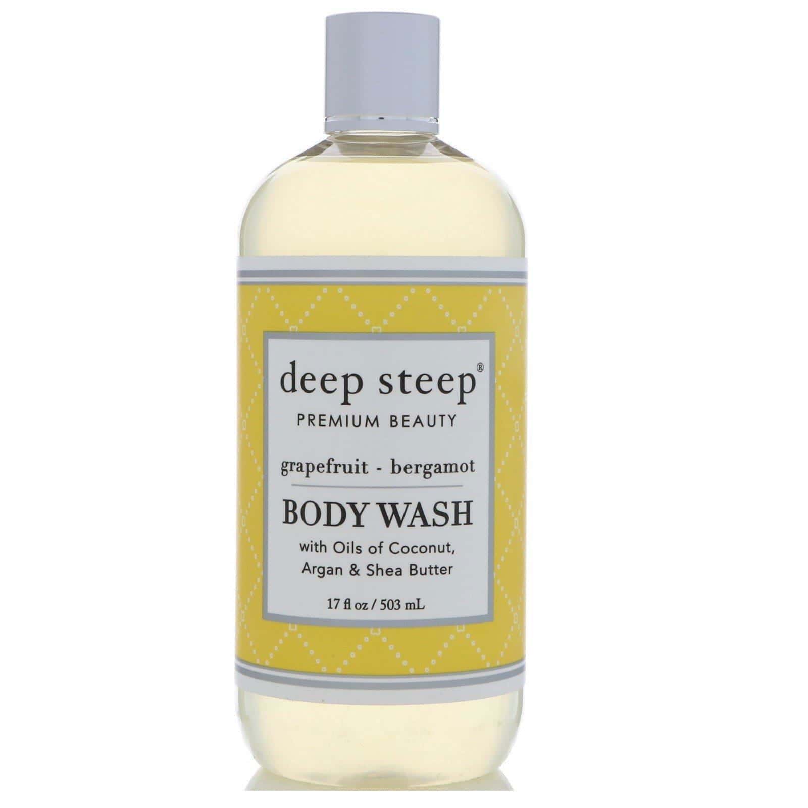 Deep Steep, Body Wash, pomelo - bergamota, 17 fl oz (503 ml)
