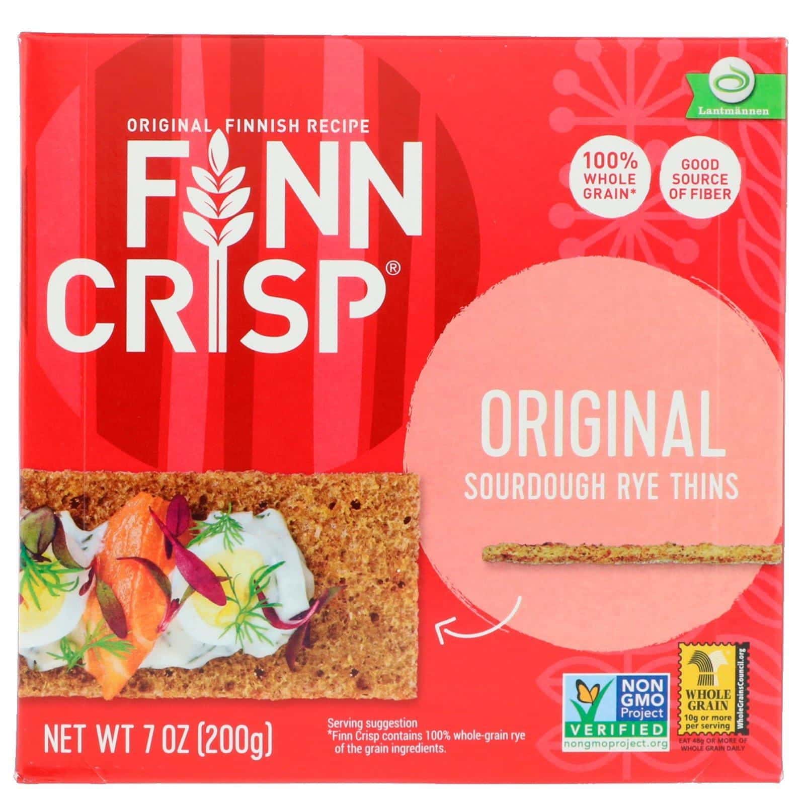 Finn Crisp, Galletas finas de masa fermentada de centeno, 7 oz (200 g)