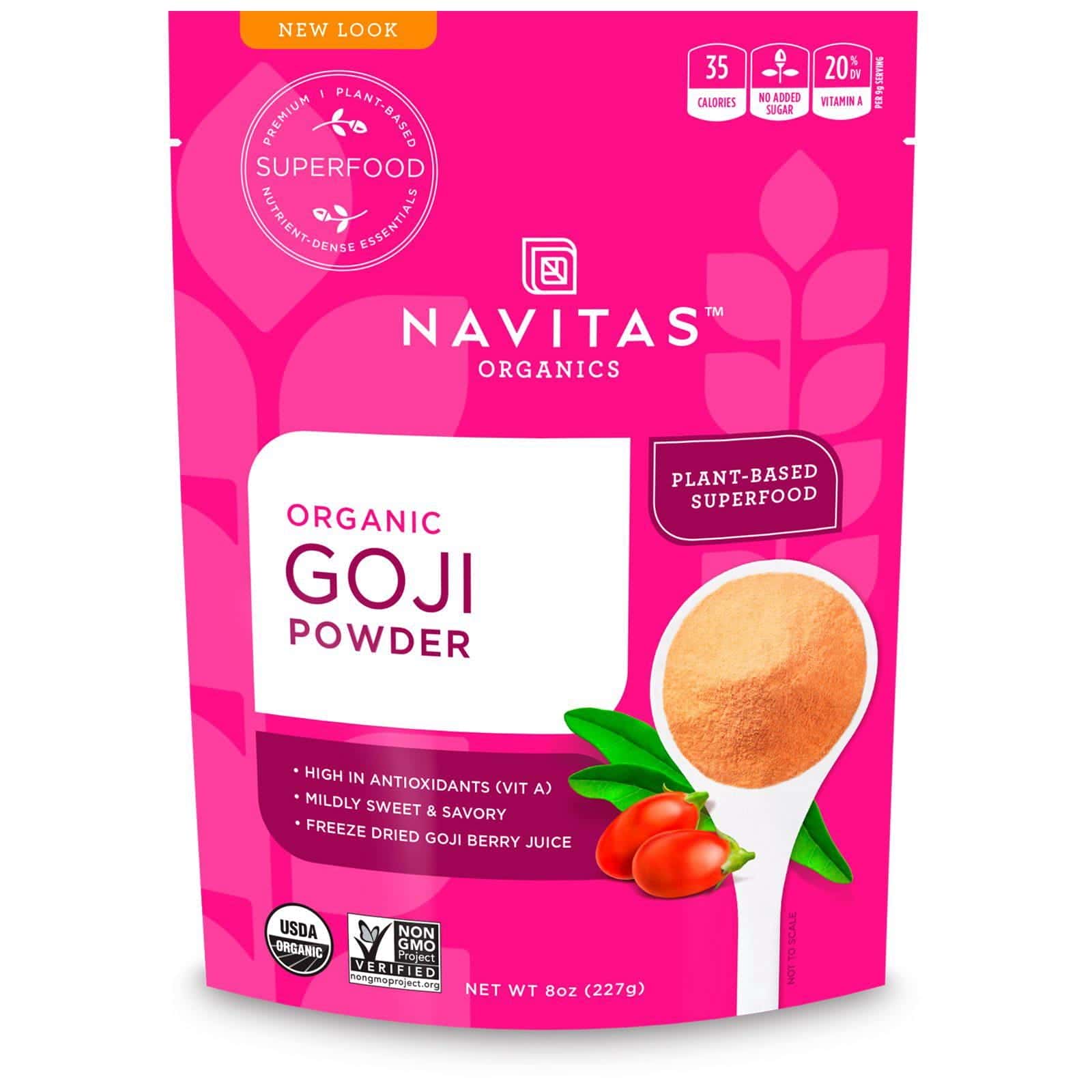Navitas Organics, Orgánico, polvo de Goji, 227 g (22 oz)