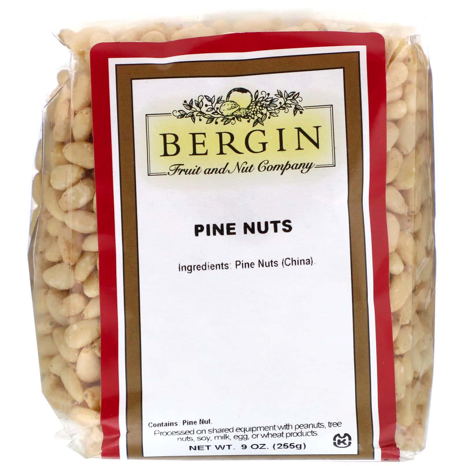 Bergin Fruit and Nut Company, Nuez de pino, 9 oz (255 g)