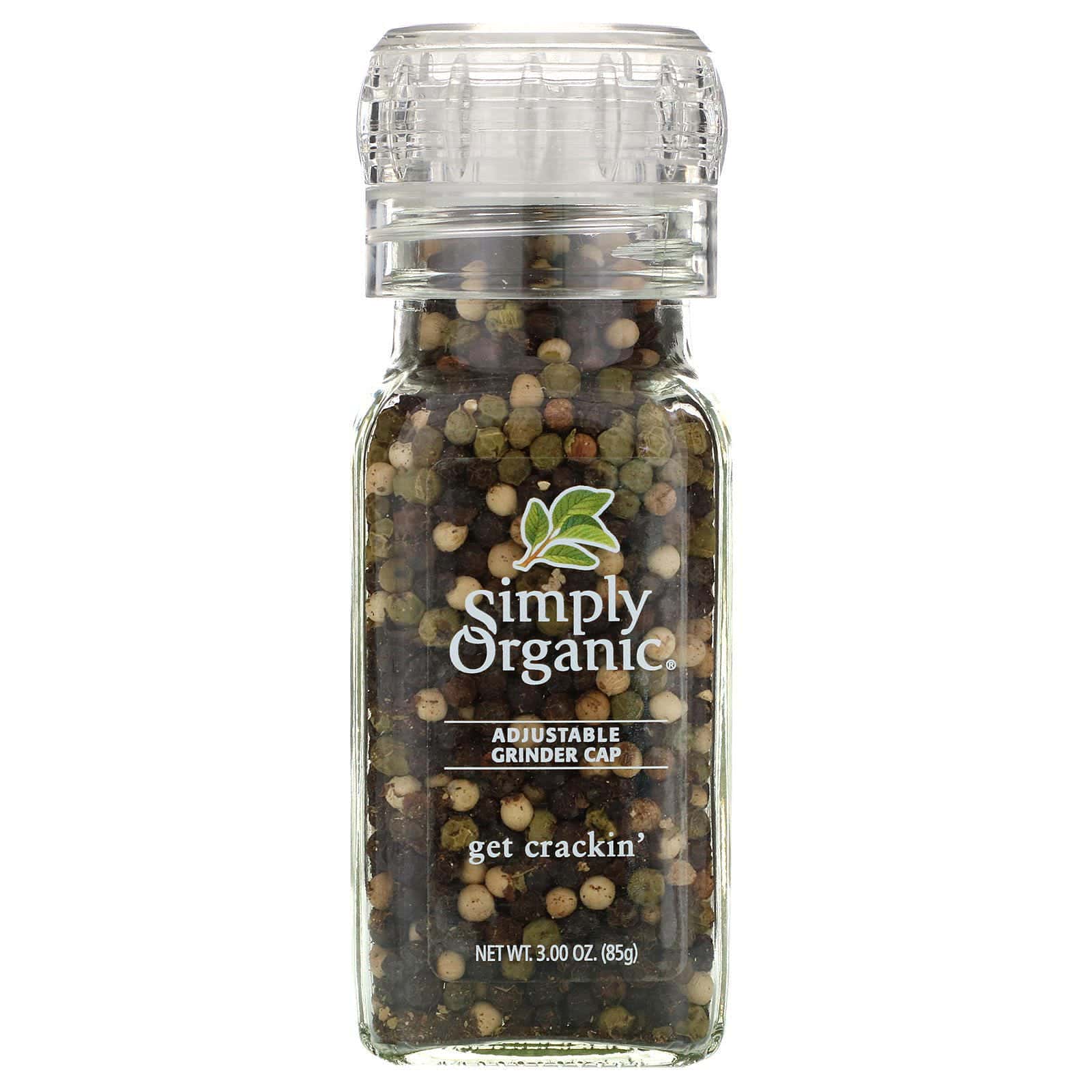 Simply Organic, Mix de granos de pimienta Get Crackin, 3.00 oz (85 g)