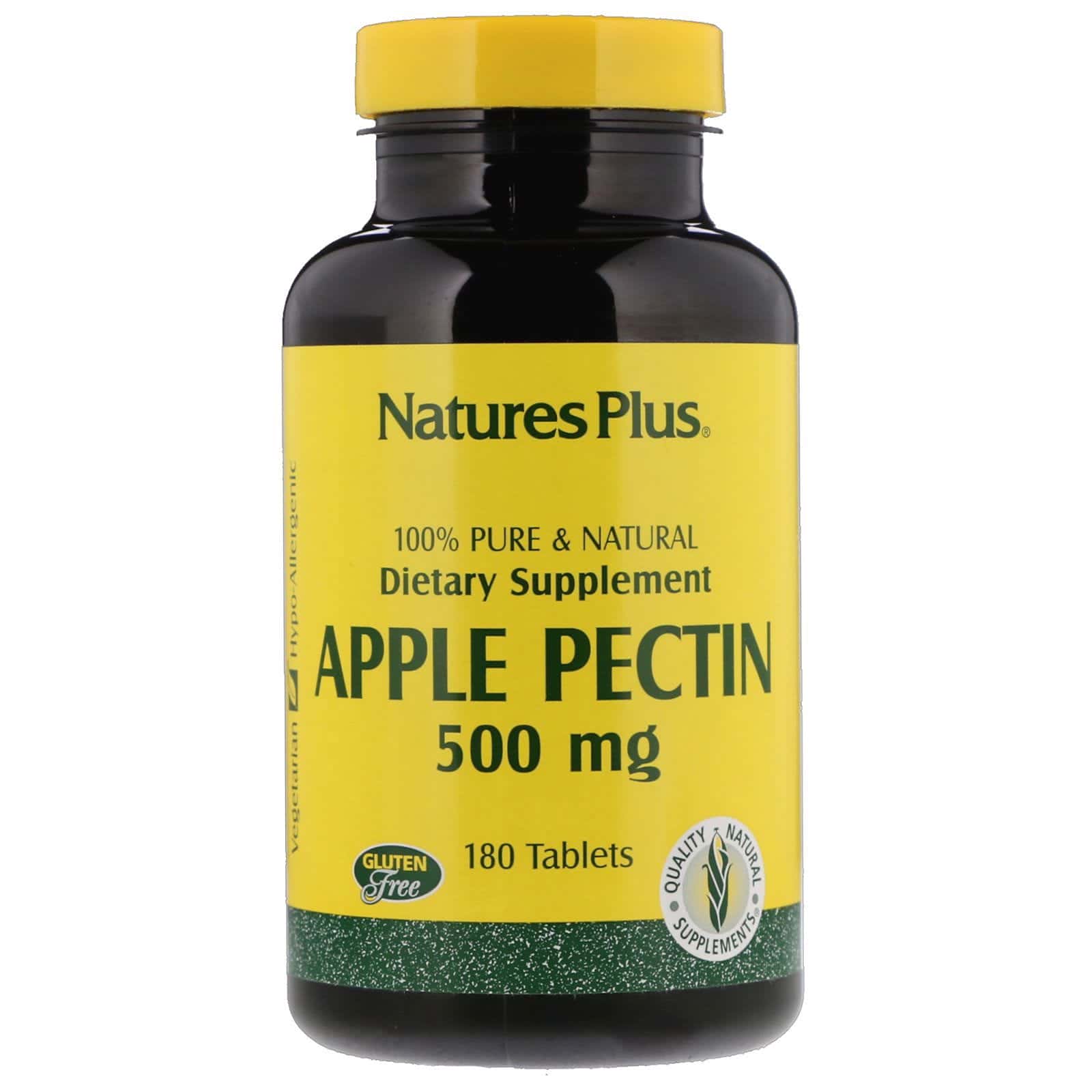 Nature's Plus, Pectina de Manzana, 500 mg, 180 Tabletas