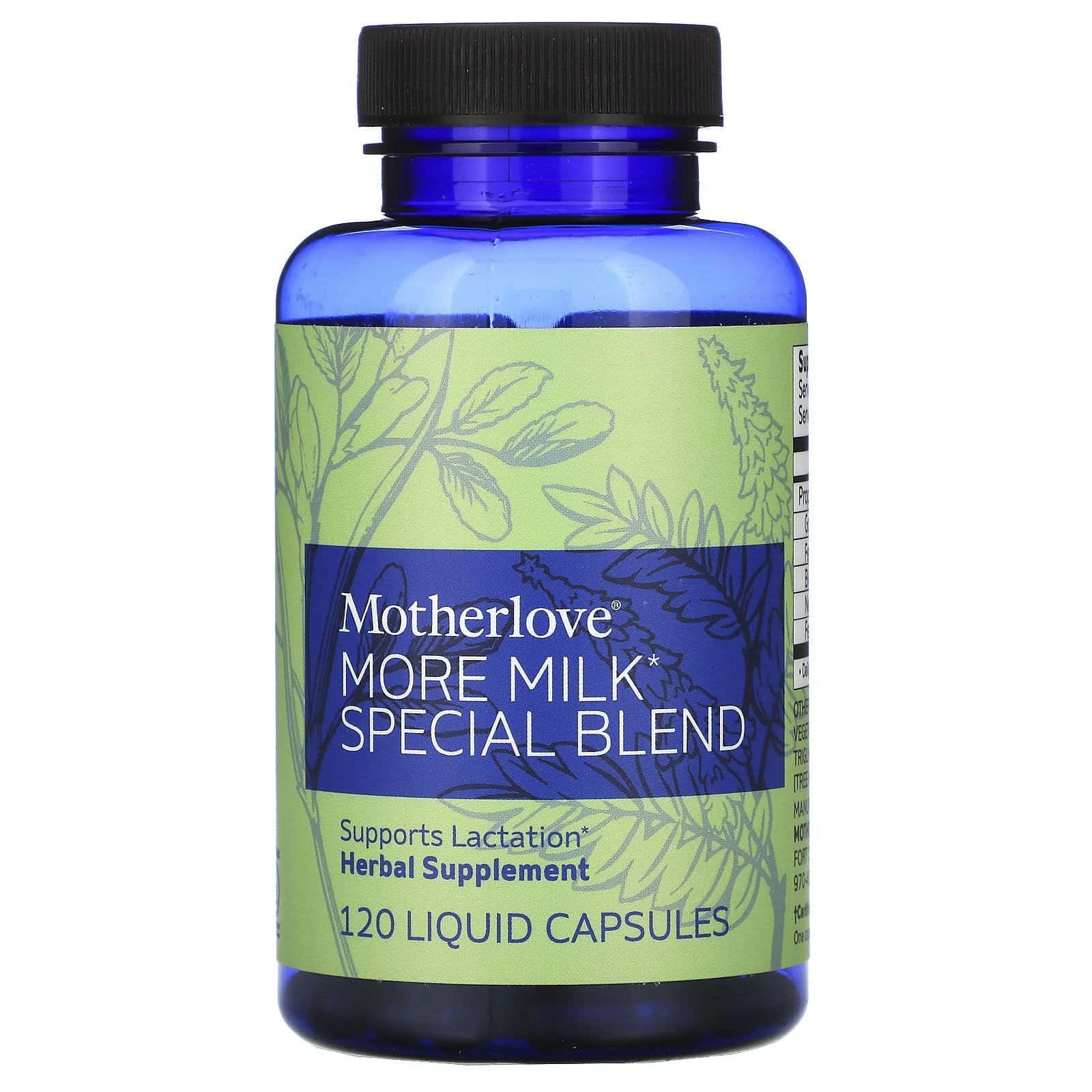 Motherlove, More Milk Special Blend, 120 cápsulas líquidas